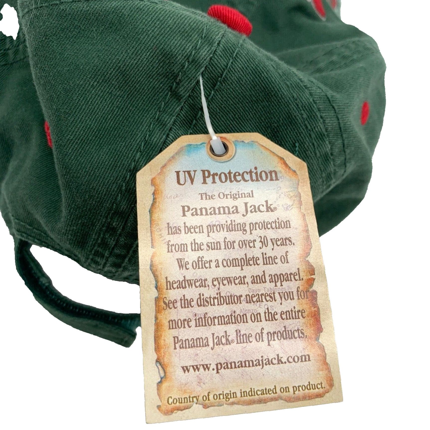 Panama Jack Panama Jack Baseball Cap Since 1974 Adjustable One Size Men Green New Hat Size ONE SIZE - 4 Thumbnail