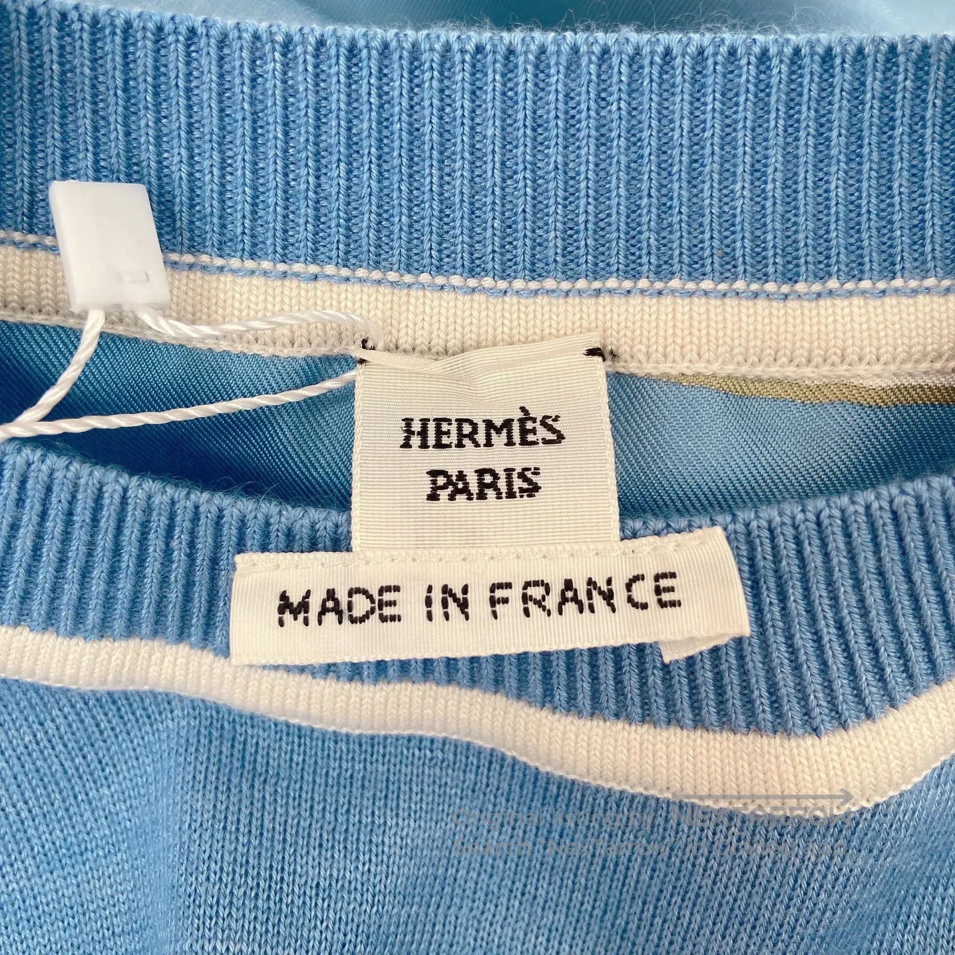 Hermes Hermes Silk Knit Panel T-shirt Size 36. Size XS / US 0-2 / IT 36-38 - 8 Thumbnail