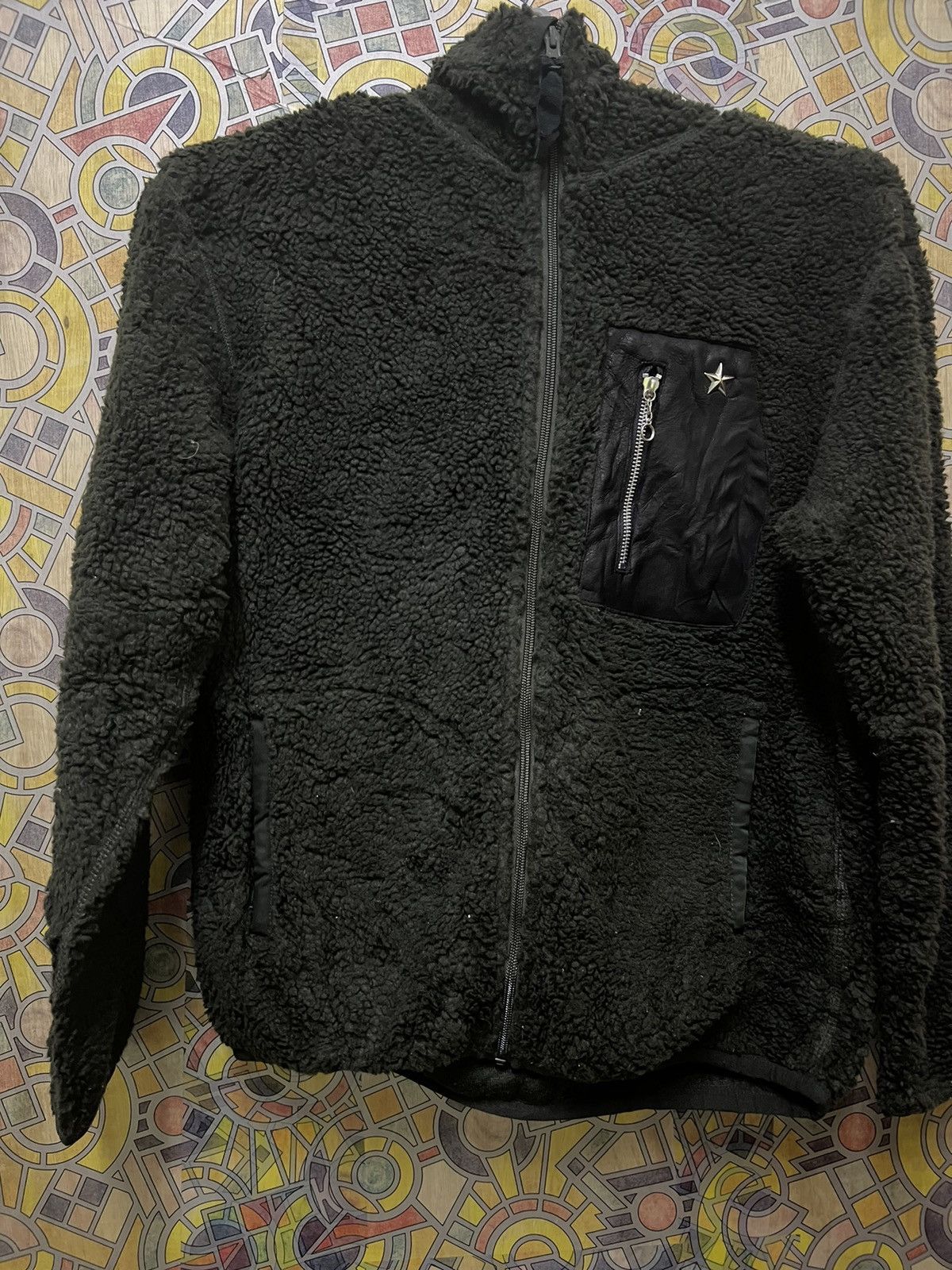 Schott MEN Schott Schott Boa Fleece Full Zip Jacket Hoodie. (GJ32) Size US L / EU 52-54 / 3 - 1 Thumbnail