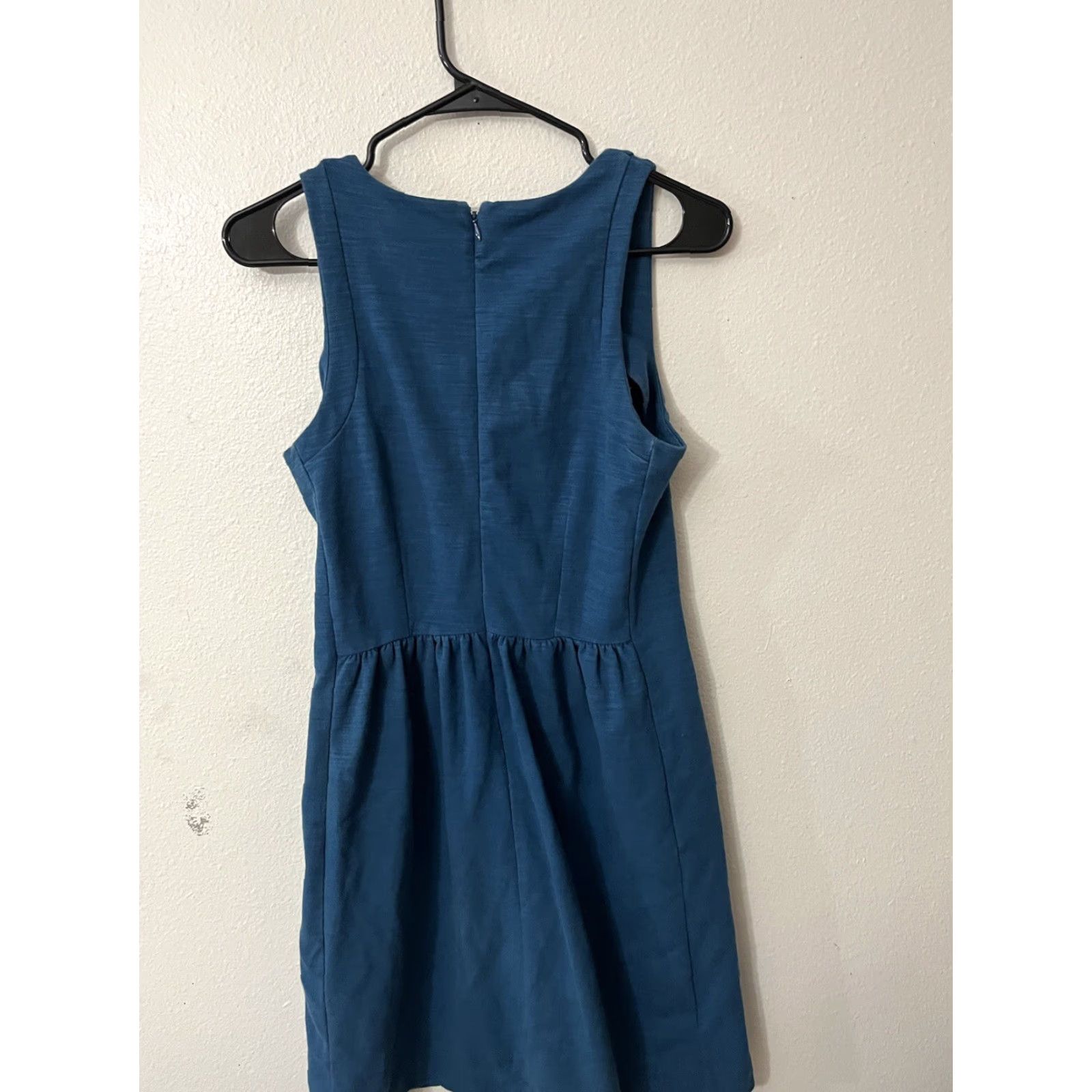 Madewell Madewell Keynote Ponte Fit And Flare Dress Blue Size S Sleeveless Style A8495 Size S / US 4 / IT 40 - 2 Thumbnail