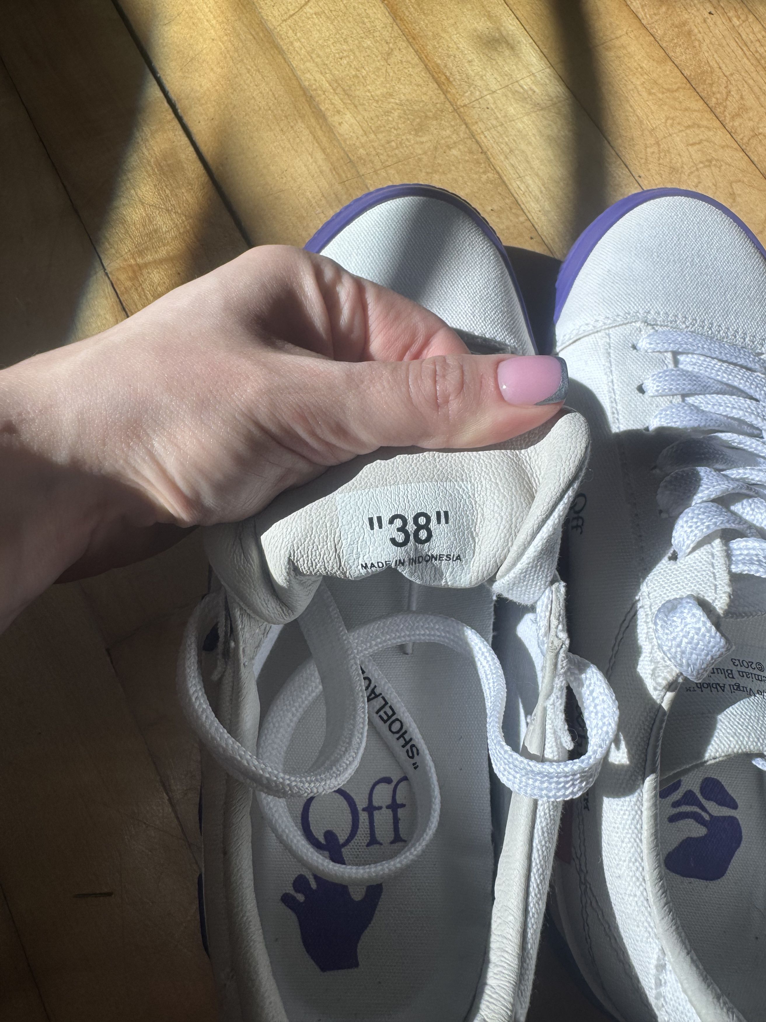 Off-White Off- White Violet Vulcanized Sneakers Size US 8 / IT 38 - 7 Thumbnail