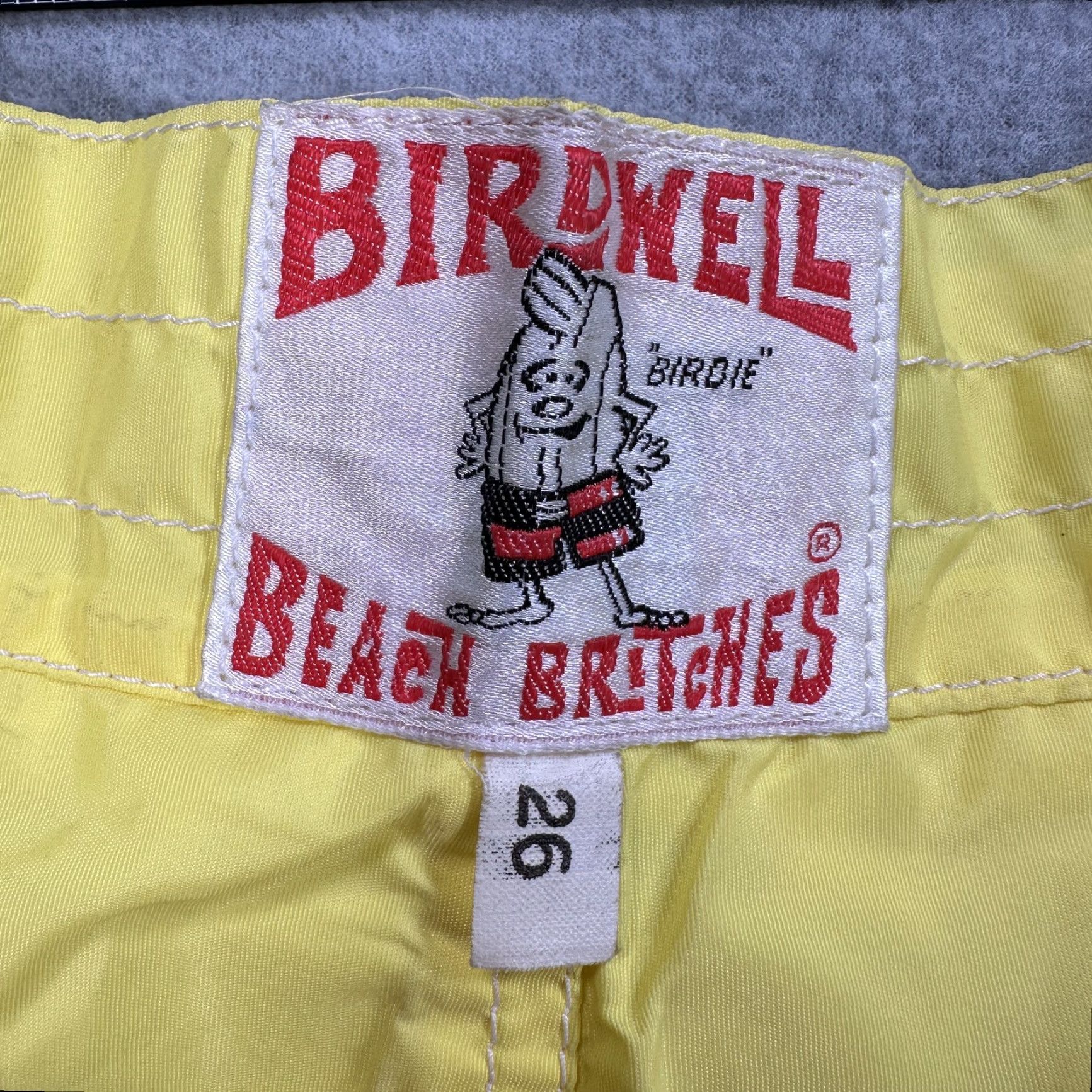Vintage Birdwell Beach Britches Board Shorts Mens 28 Yellow Blue Boardshorts Swim Trunks Surf Retro Womens?? Size US 28 / EU 44 - 5 Thumbnail