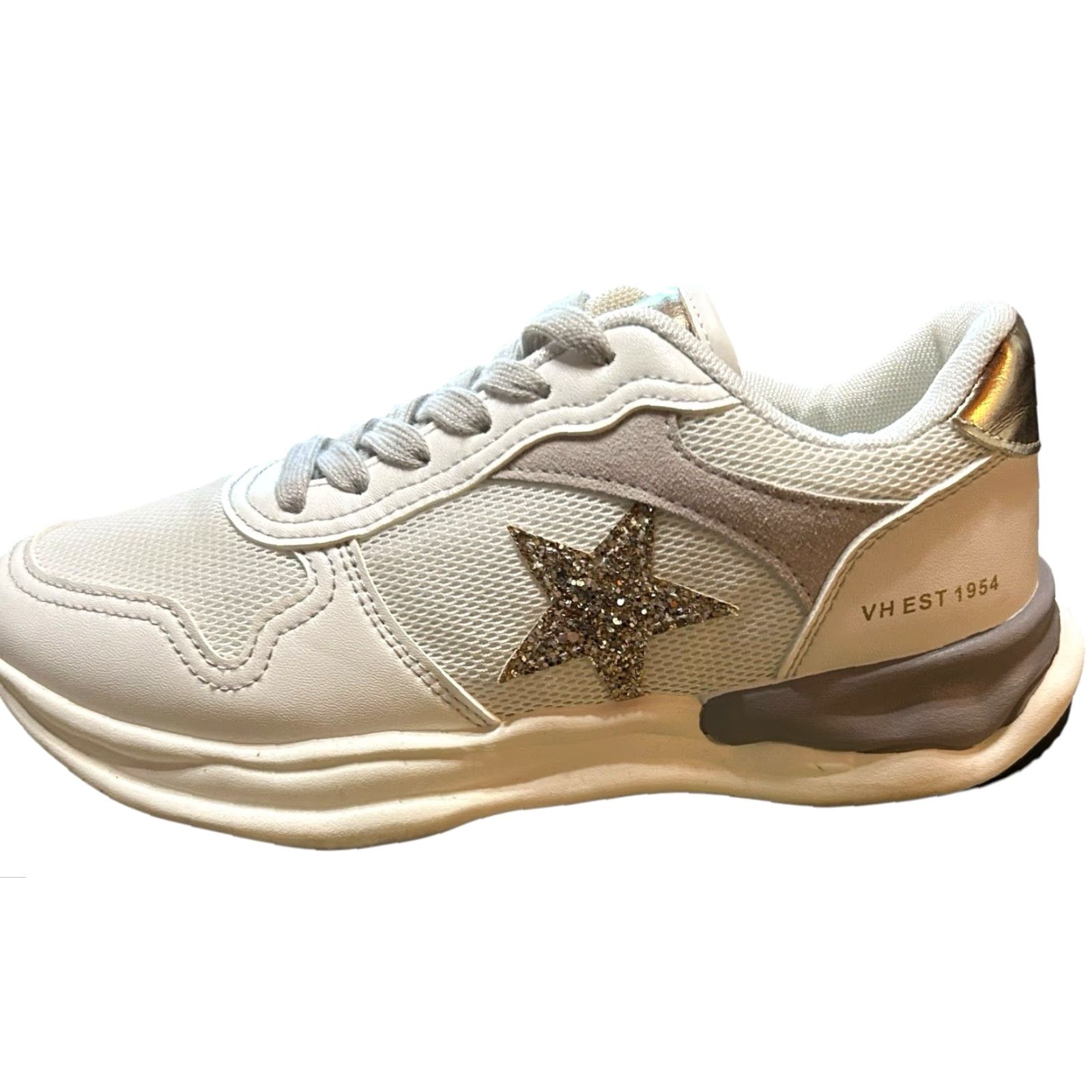 Vintage Havana VINTAGE Vintage Havana VH EST 1954 Cloud White Gold Multi Glittery Star Sneakers Women 8 Size US 8 / IT 38 - 7 Thumbnail