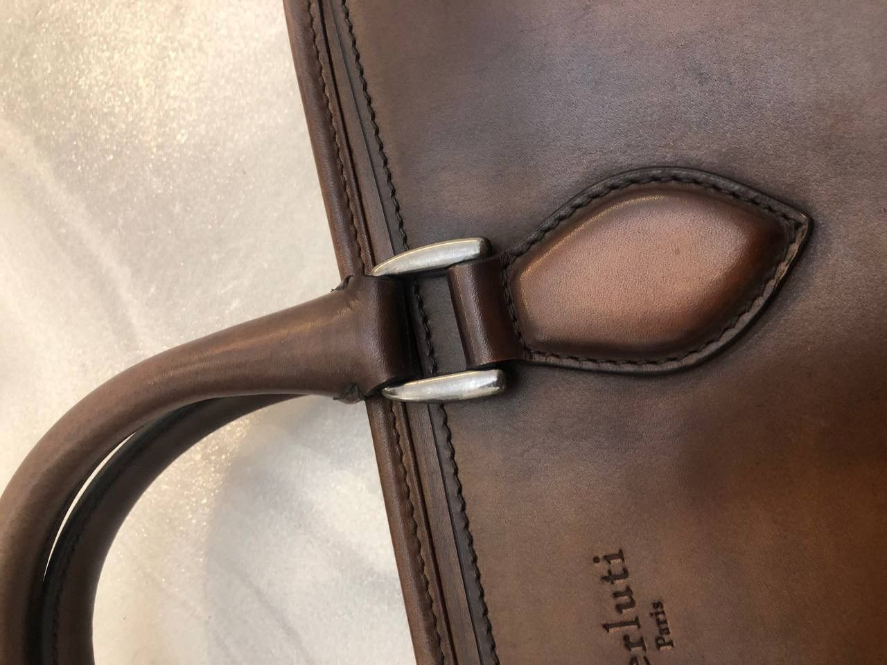 Berluti Berlui Berluti Brown Venezia Leather Deux Jours Briefcase Size ONE SIZE - 6 Thumbnail