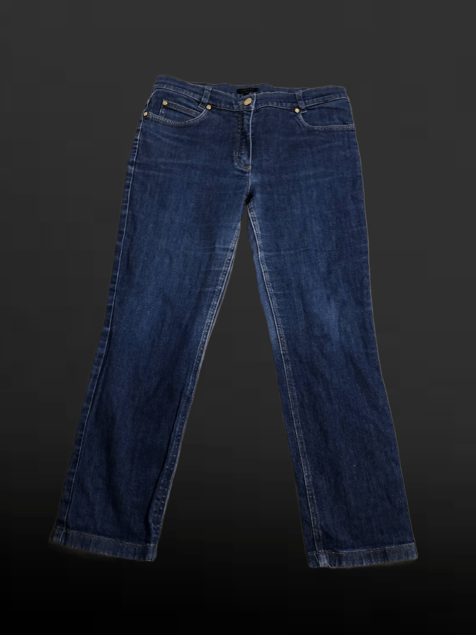 Escada Escada Blue Wide Leg Jeans Size 27" / US 4 / IT 40 - 1 Thumbnail