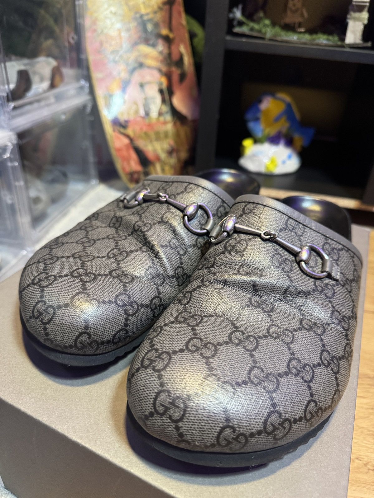 Gucci Gucci GG Supreme Mule With Horsebit Size US 10 / EU 43 - 2 Thumbnail
