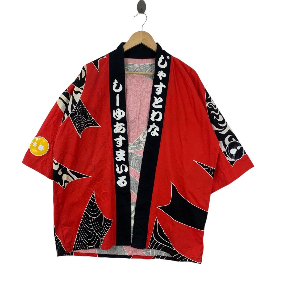 Vintage Vintage KIMONO JAPAN OTAMA SEIGAIHA Traditional Geisha Robe Size XXL / US 16-18 / IT 52-54 - 4 Thumbnail