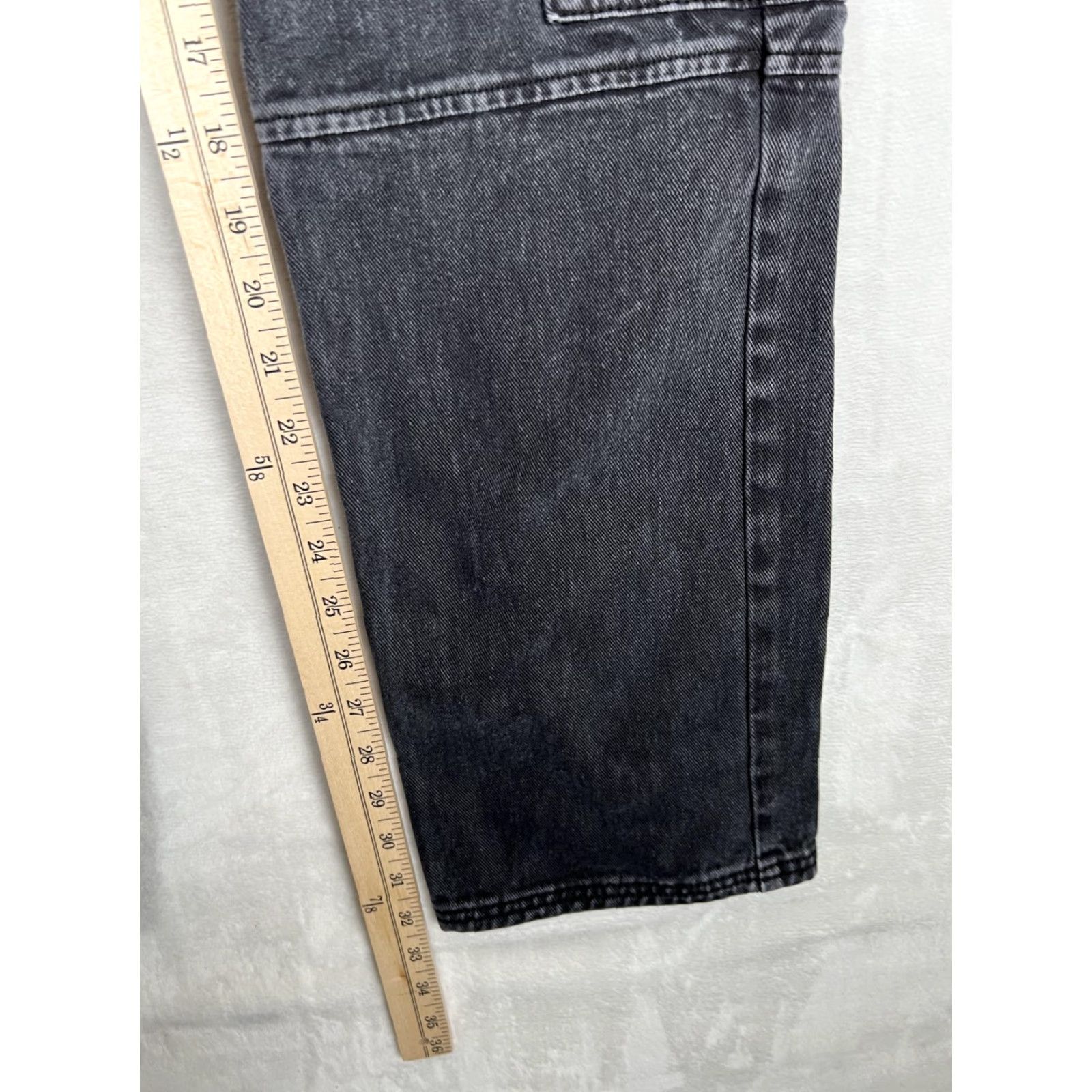Pacsun PacSun Jeans Womens 26 Boyfriend Carpenter 90s BF Charcoal Gray Denim Relaxed Inseam 32 Zip Fly Pants The Size 26" / US 2 / IT 38 - 2 Thumbnail