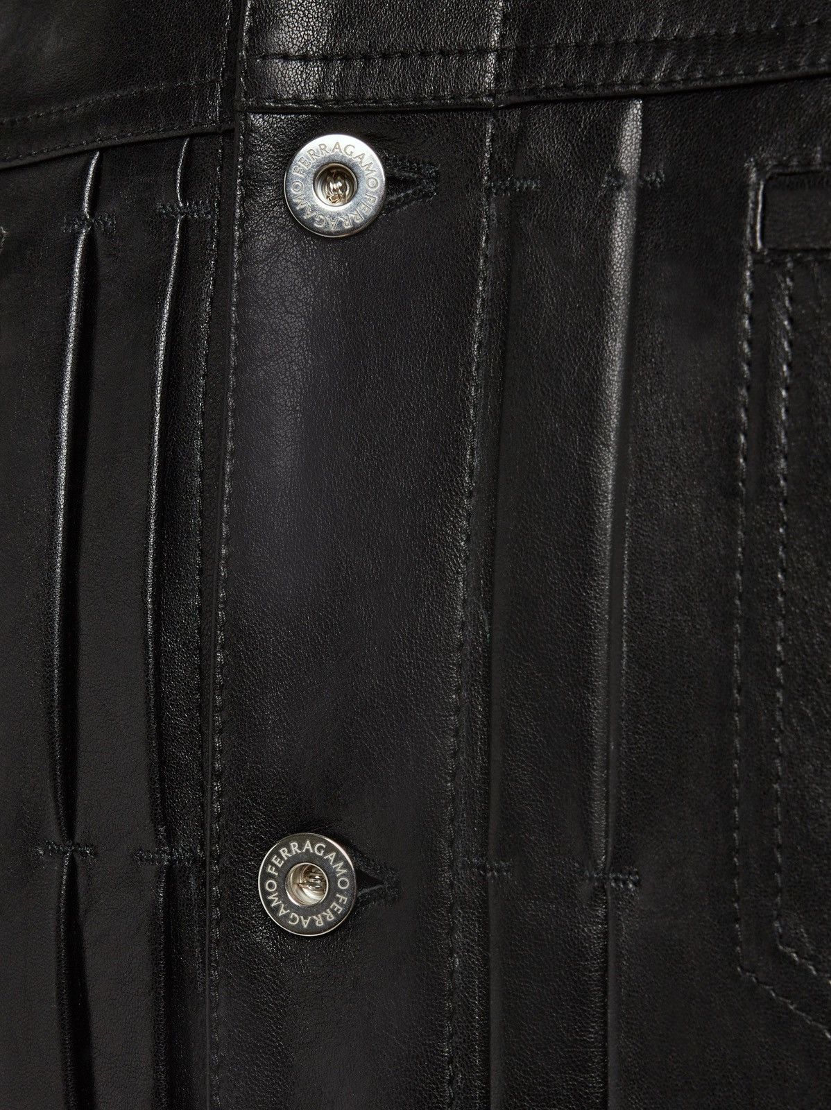 Salvatore Ferragamo $6.8K VALUE Leather Jacket Size US M / EU 48-50 / 2 - 3 Thumbnail