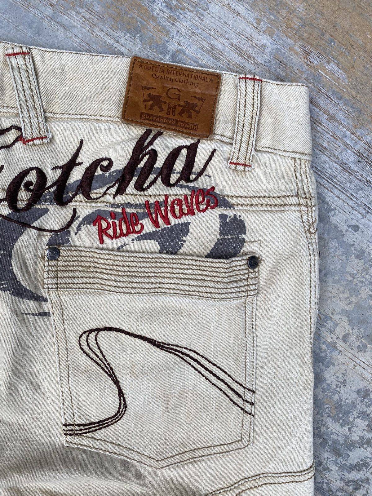 Gotcha Vintage Gotcha Surfwear Spellout Woven Crago Pant Size US 33 - 9 Thumbnail