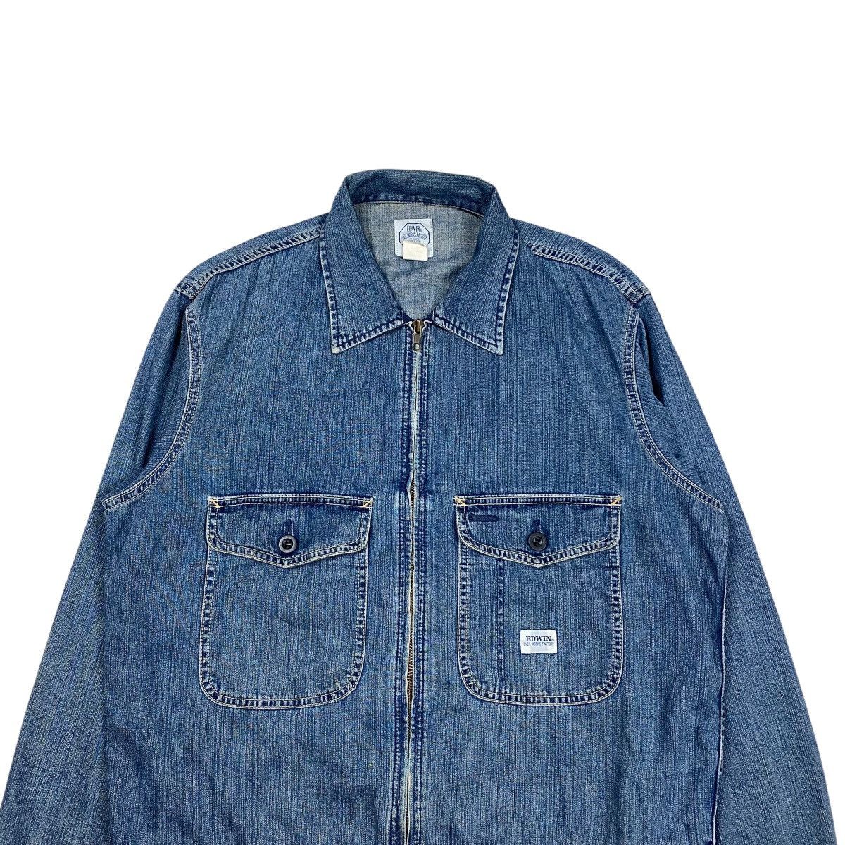 Edwin × Vintage Vintage Edwin Two Pocket Denim Work Jacket Size US L / EU 52-54 / 3 - 4 Thumbnail