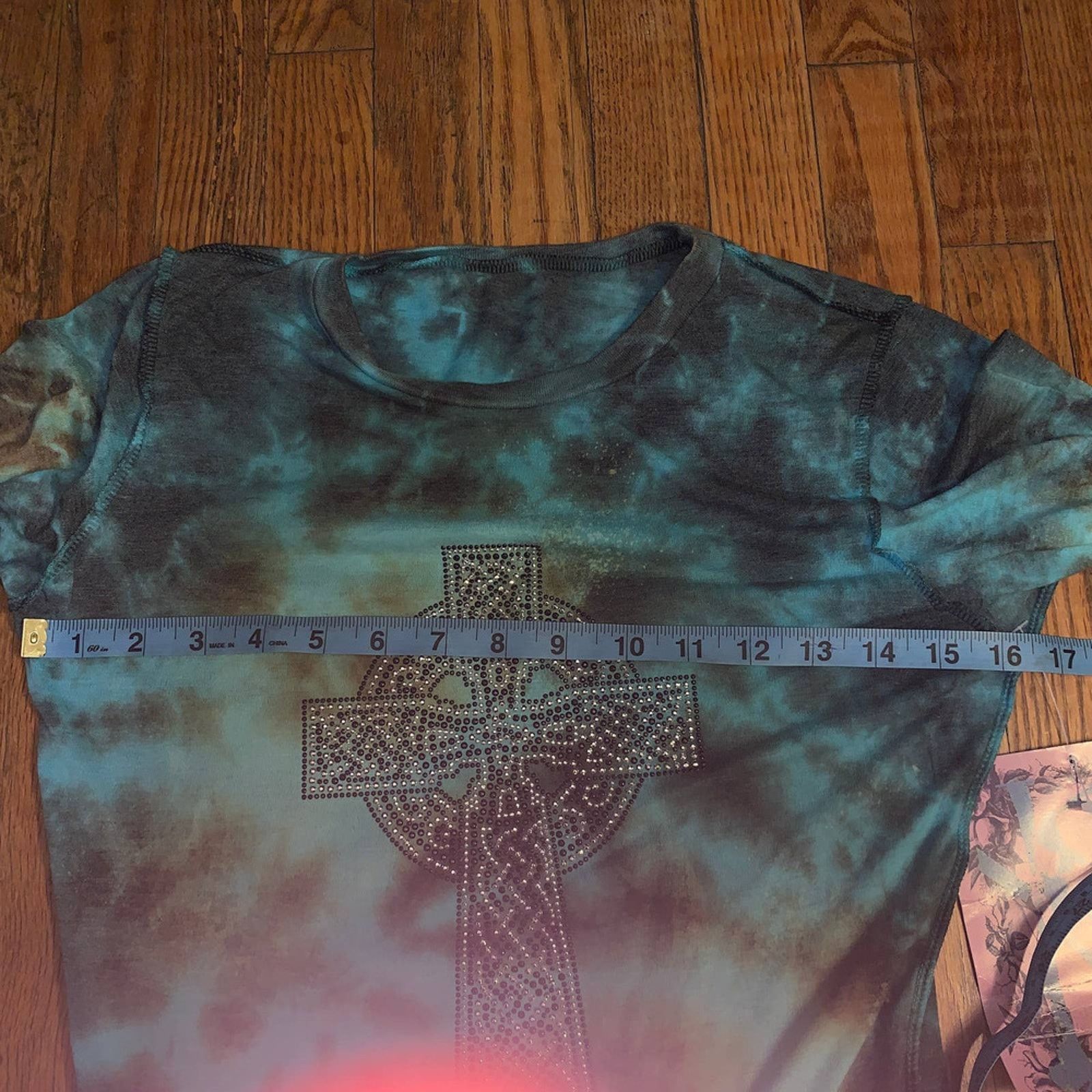 Vintage 90s Nwt Deadstock Tie Dye Studded Dress MALTESE CROSS GRUNGE Size S / US 4 / IT 40 - 6 Thumbnail