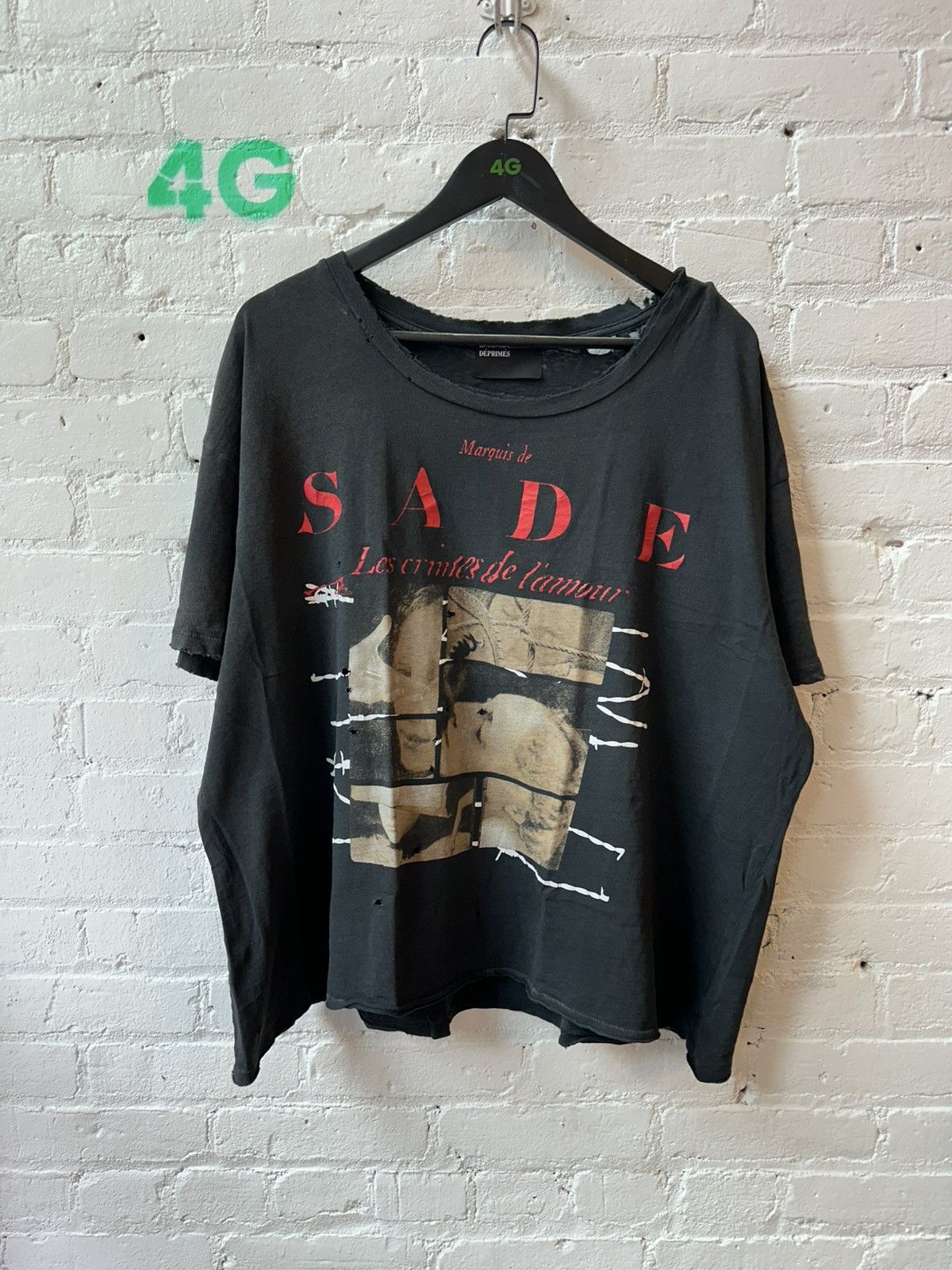 Enfants Riches Deprimes ERD THRASHED SADE T SHIRT SZ XXL Size US XXL / EU 58 / 5 - 1 Thumbnail