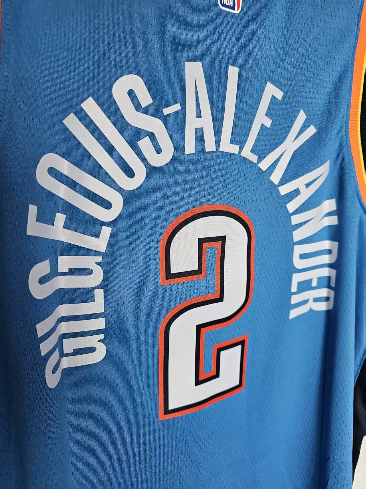 NBA Thunder #2 Shai Gilgeous-Alexander Jersey Blue Size US M / EU 48-50 / 2 - 4 Thumbnail