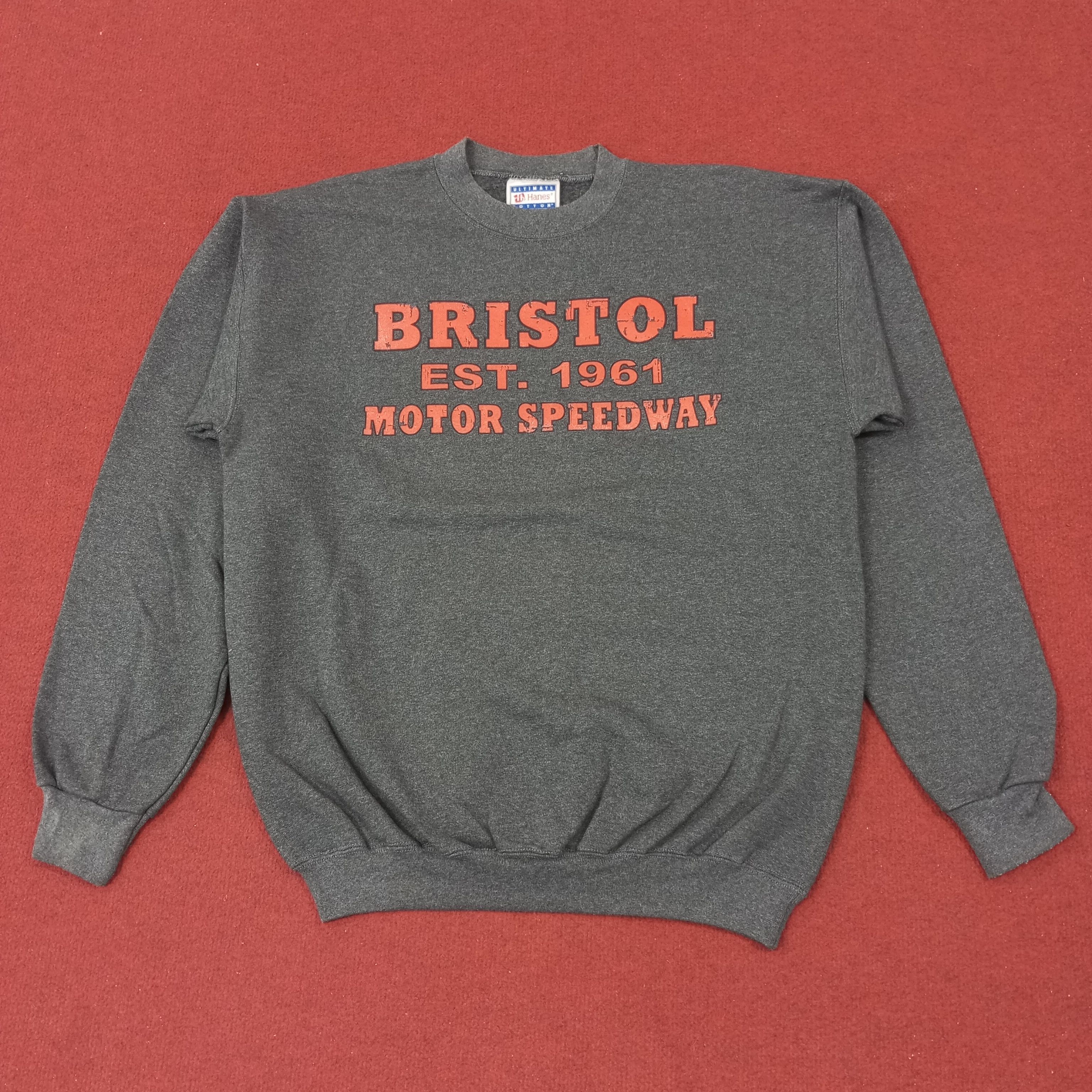 Hanes × Vintage Bristol Motor Speedway Hanes Vintage Sweatshirt c230n4 Size US M / EU 48-50 / 2 - 1 Thumbnail