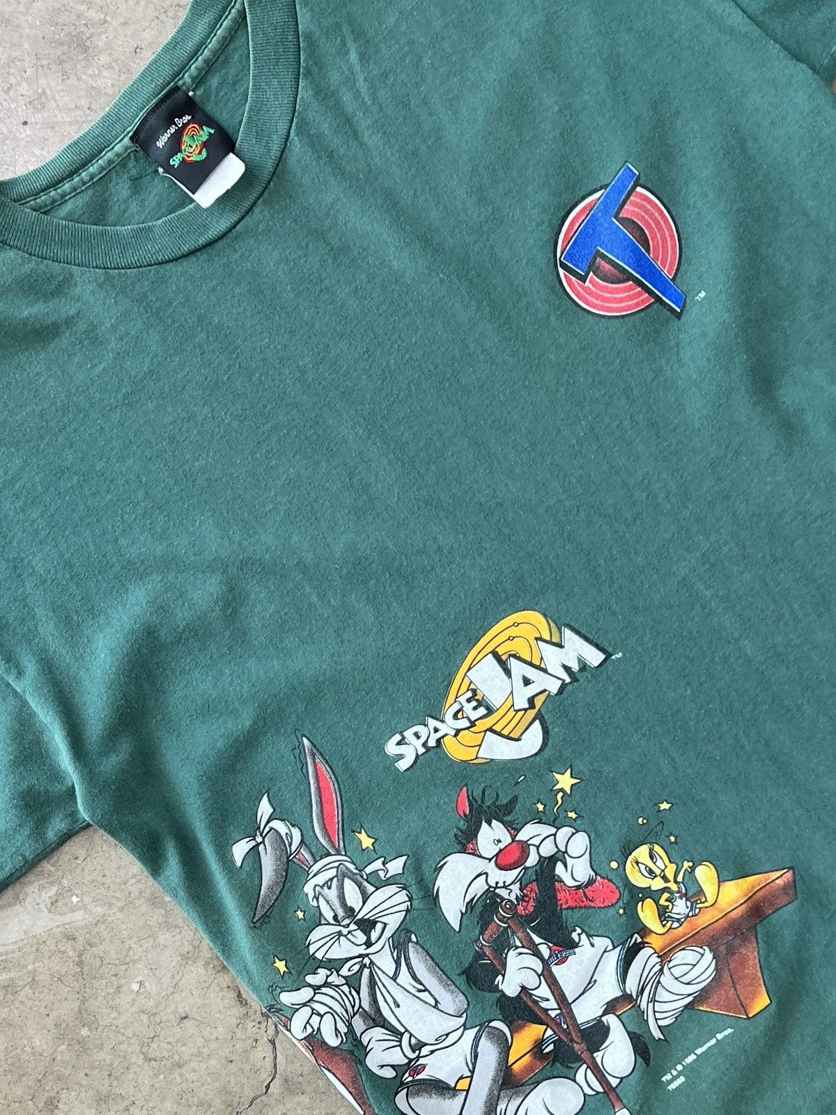 Warner Bros Vintage Looney Tunes Space Jam Wrap Graphic Tee Large Size US L / EU 52-54 / 3 - 1 Thumbnail
