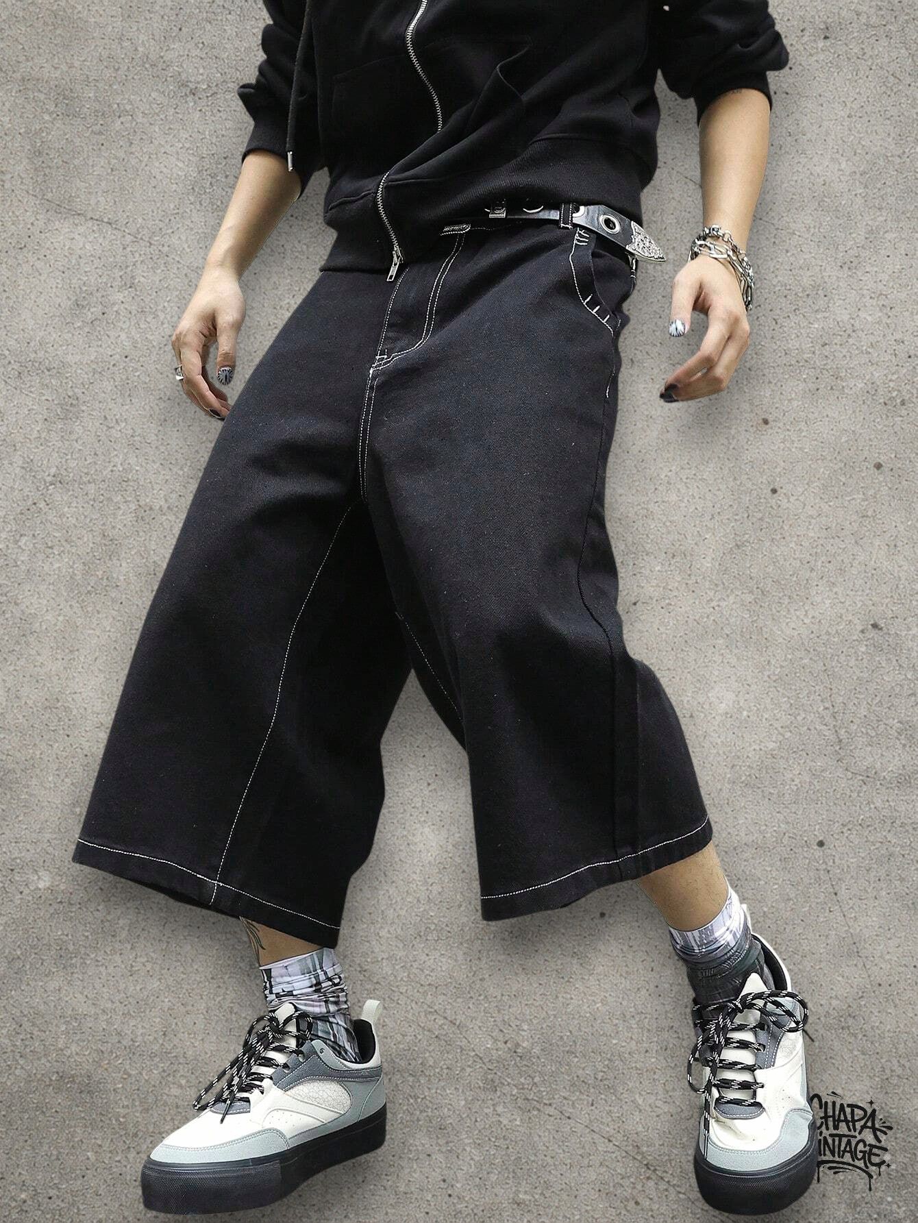Japanese Brand Denim long shorts Size US 32 / EU 48 - 2 Thumbnail