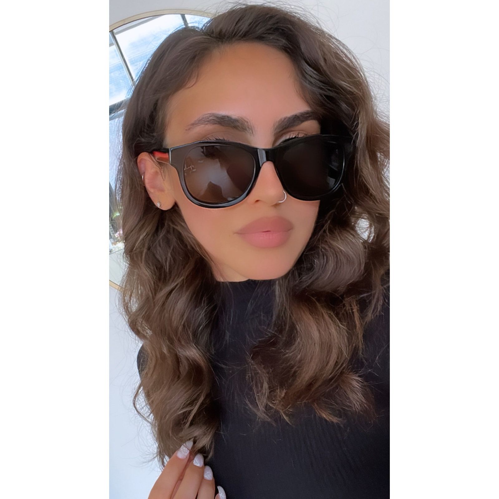 Gucci NEW Gucci GG0003SN 006 Polarized Black Square