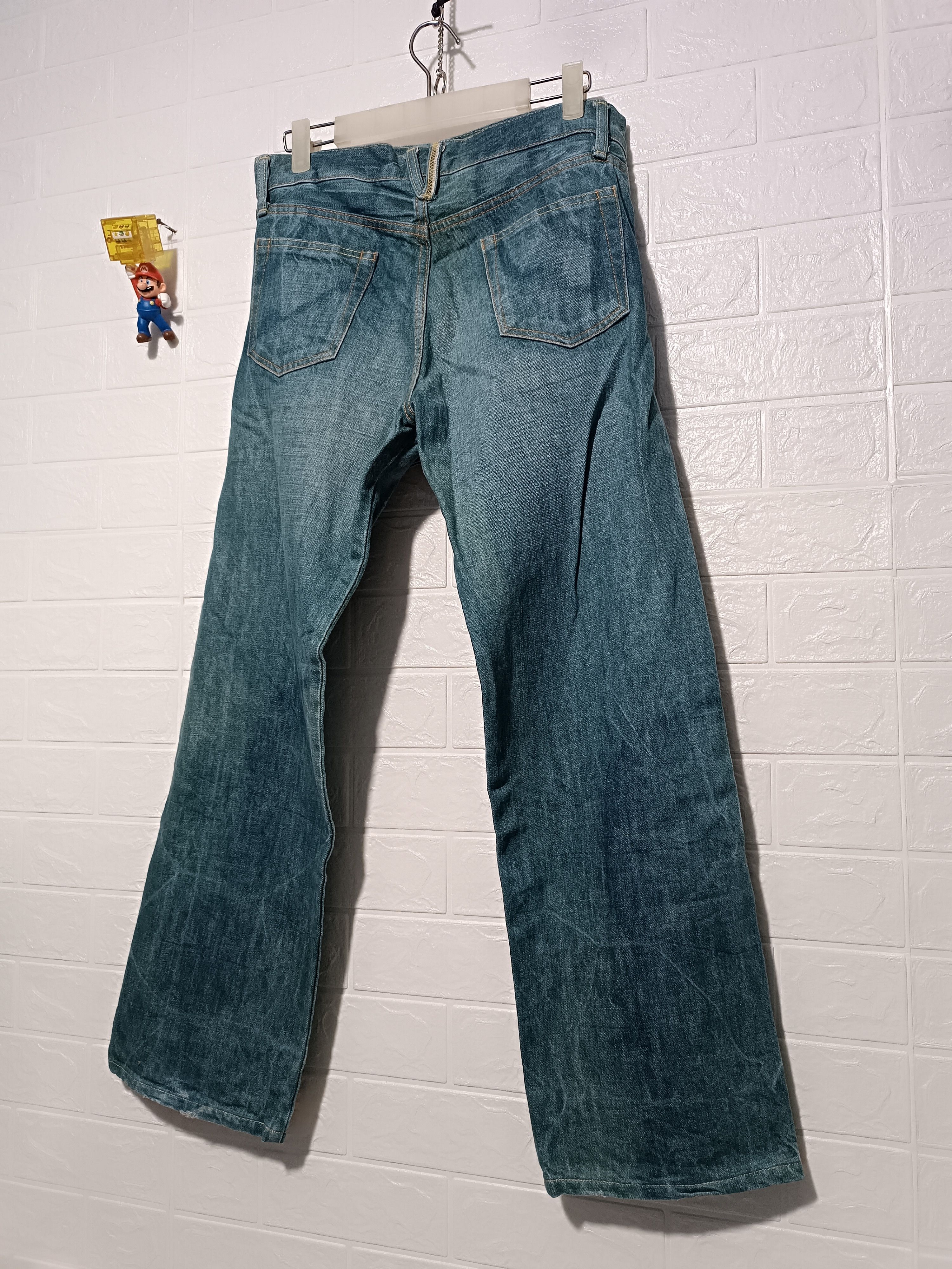 Japanese Brand Deep Blue Clown Hickory Pants Denim Size 30" / US 8 / IT 44 - 7 Thumbnail
