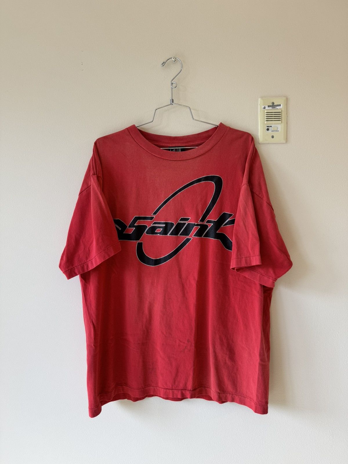 Pre-owned Saint Michael Björk Logo Tee Xl Red