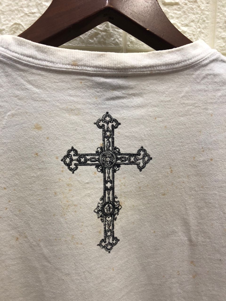 Vintage vintage uk Inspired Chrome Hearts Tee cross skull Size US M / EU 48-50 / 2 - 10 Thumbnail