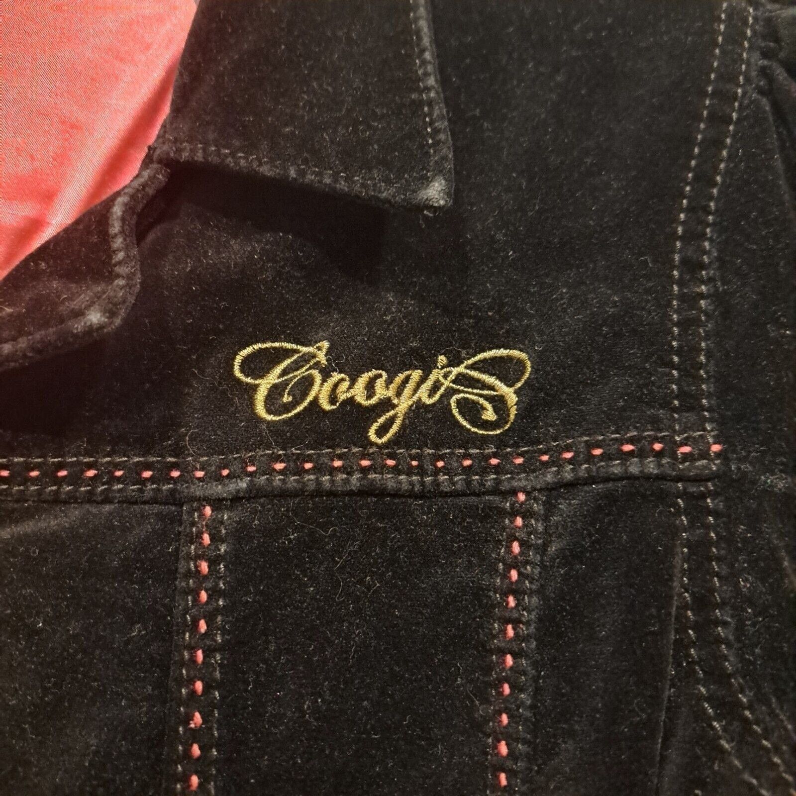 Coogi Coogi Vintage Black Velvet Jacket Blazer Logo Studs Gold XL Size XL / US 12-14 / IT 48-50 - 3 Thumbnail