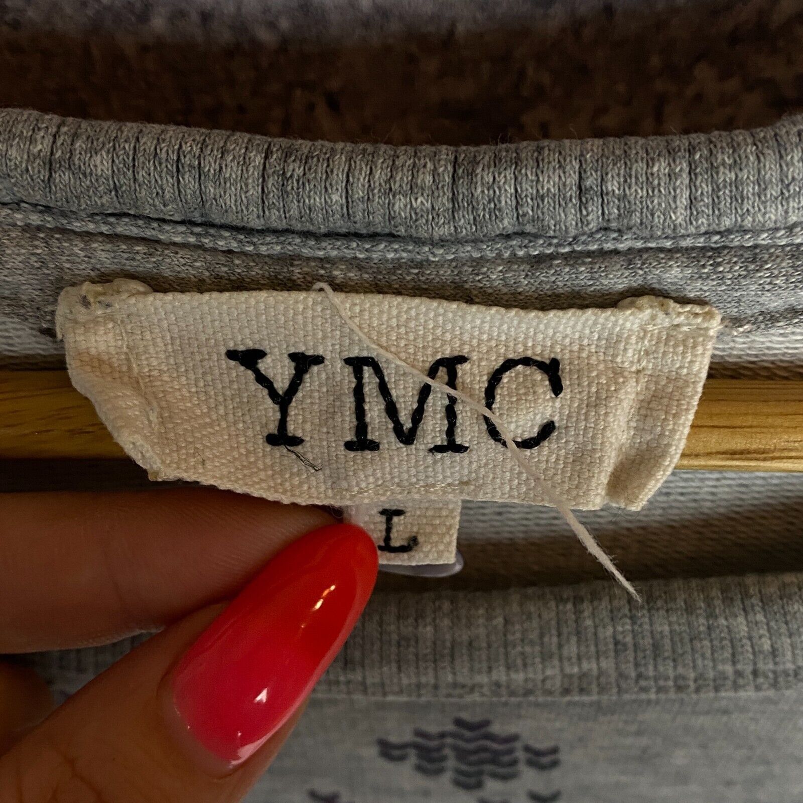 YMC YMC Sweatshirt Women's Size L Gray Cotton Long Sleeve ` Size L / US 10 / IT 46 - 4 Thumbnail