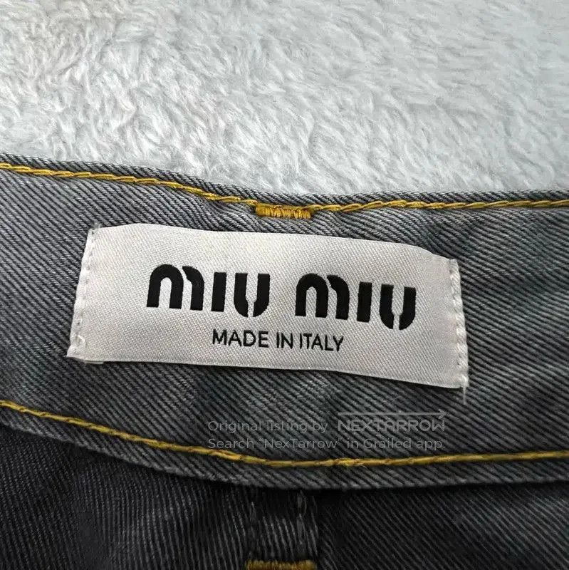 Miu Miu Miu Miu Summer Gray Cotton Casual Pants . Size 28" / US 6 / IT 42 - 3 Thumbnail