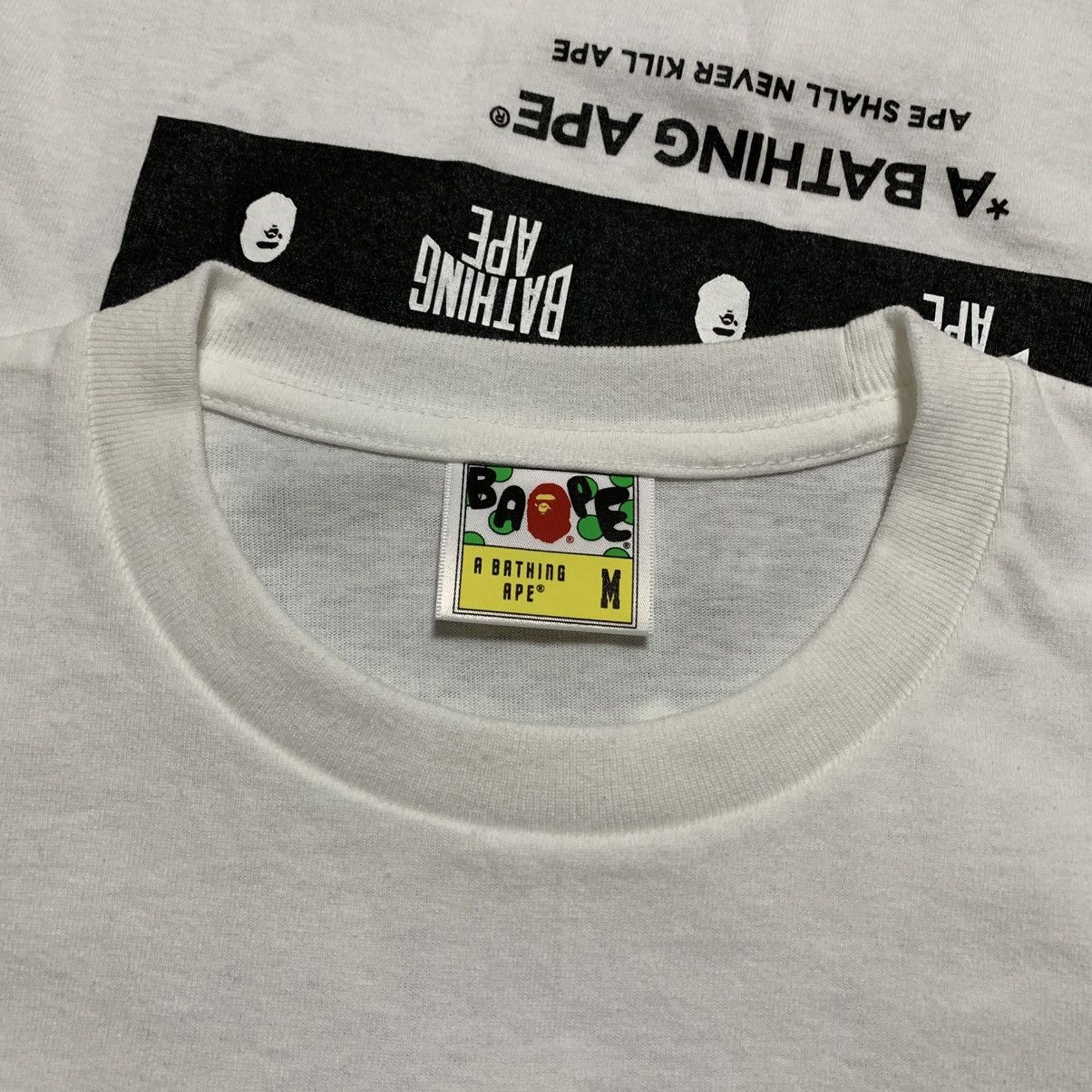 Bape Bape Medium Graphic A Bathing Ape White Tee Size US M / EU 48-50 / 2 - 5 Thumbnail