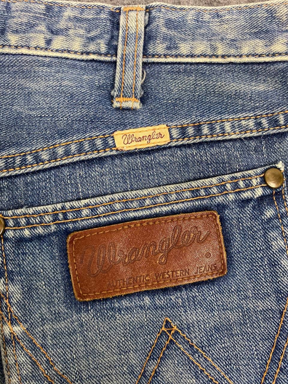 Wrangler vintage wrangler distressed denim gripper zipper Size US 32 / EU 48 - 4 Thumbnail