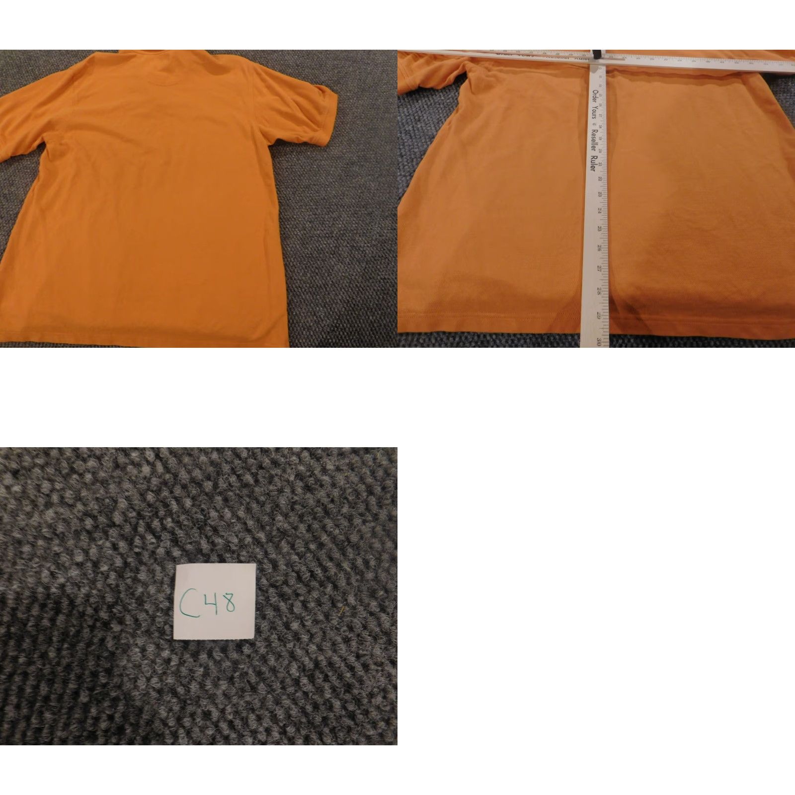 Izod IZOD Polo Shirt Mens L Orange Short Sleeve Collared Button Knit Cotton Classic Stretch Golf Regular Size US L / EU 52-54 / 3 - 8 Thumbnail