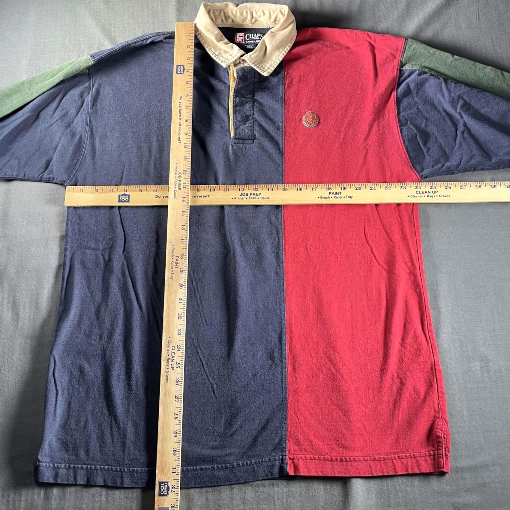 Chaps Chaps Ralph Lauren Polo Shirt Mens XL Multicolor Colorblock Rugby Crest Logo Shirt Size US XL / EU 56 / 4 - 5 Thumbnail
