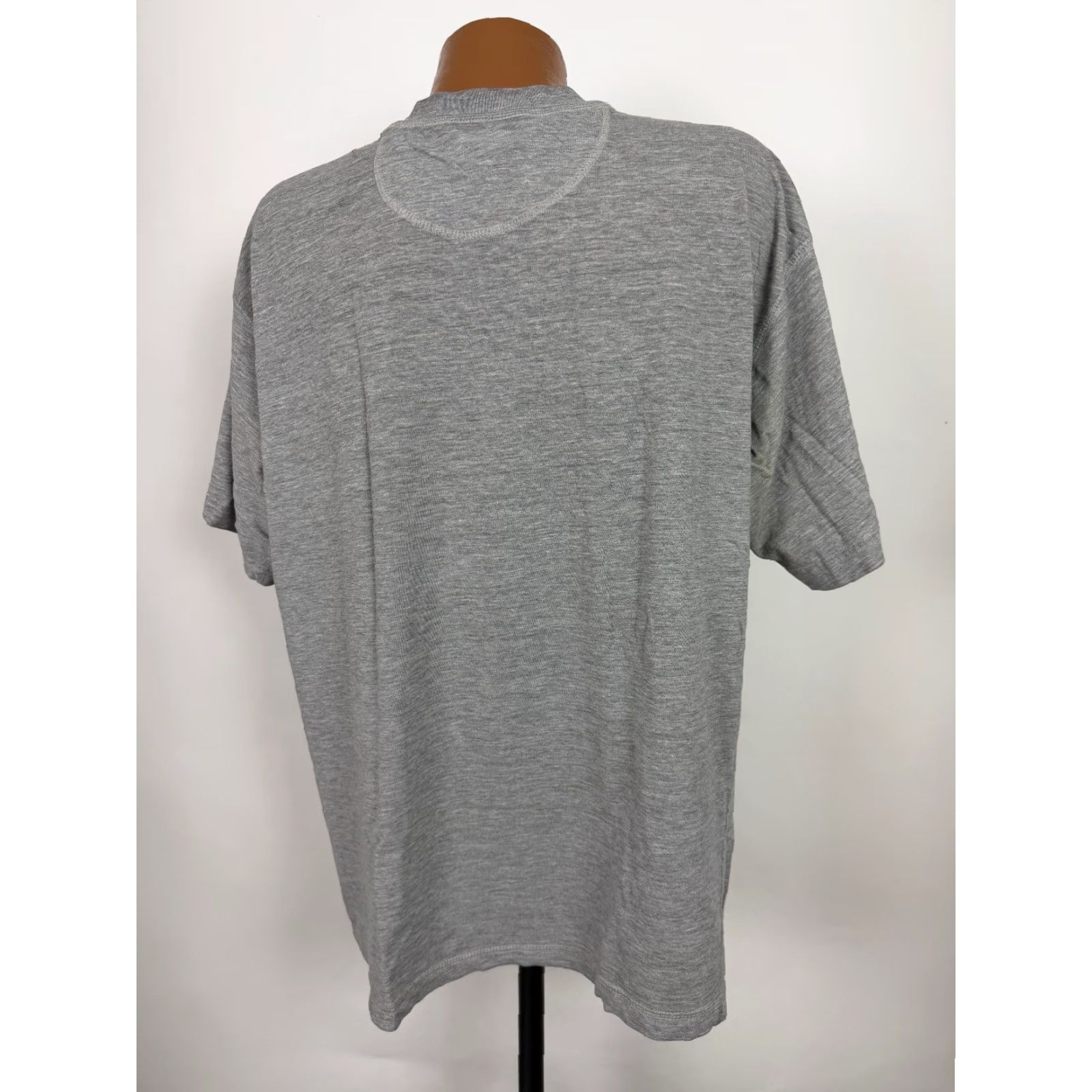 Vintage Vintage 90s Puritan Shirt XL Minimal Gray Silky Cotton Poly Blend Henley T-Shirt Size US XL / EU 56 / 4 - 6 Thumbnail