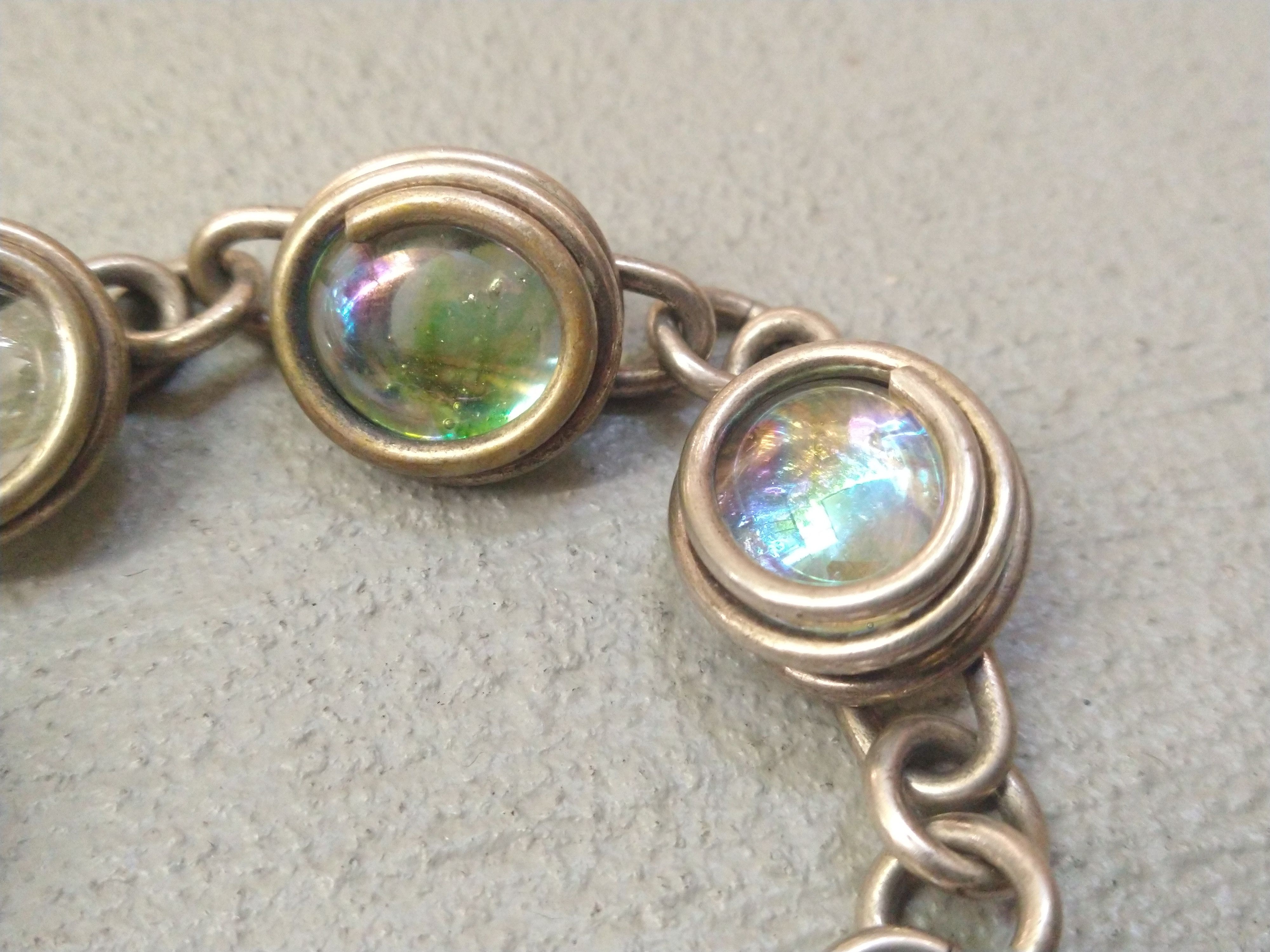 Jewelry × Vintage Vintage Sterling Silver Bracelet 8.25" Marble Modern Size ONE SIZE - 3 Thumbnail