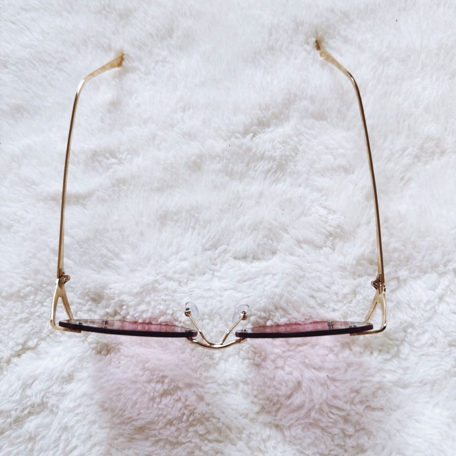 Other Ruth Clear Purple Round Metal Sunglasses Size ONE SIZE - 4 Thumbnail