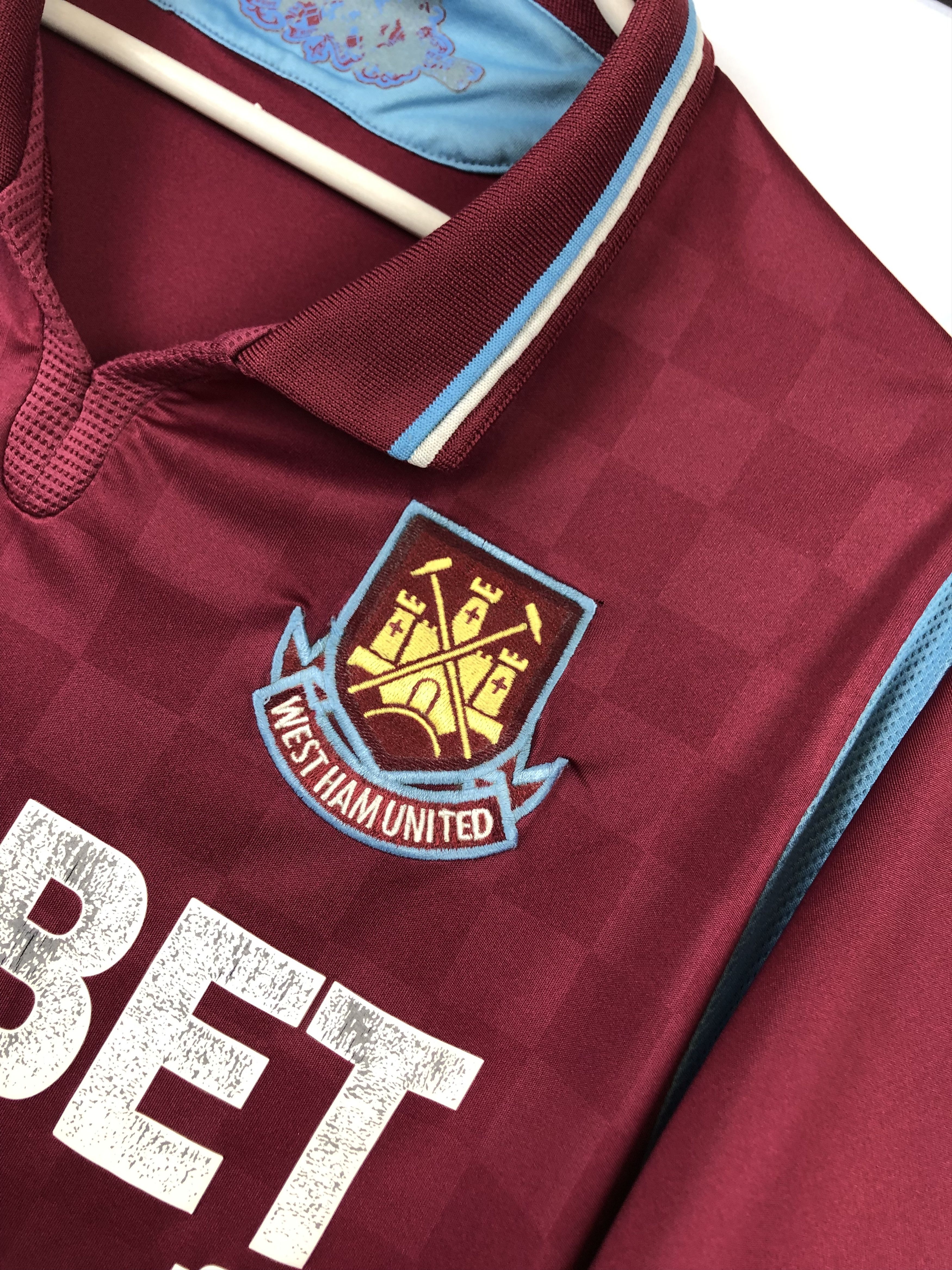 Umbro West Ham United Home football shirt 2009 Soccer Jersey Rare Size US M / EU 48-50 / 2 - 6 Thumbnail