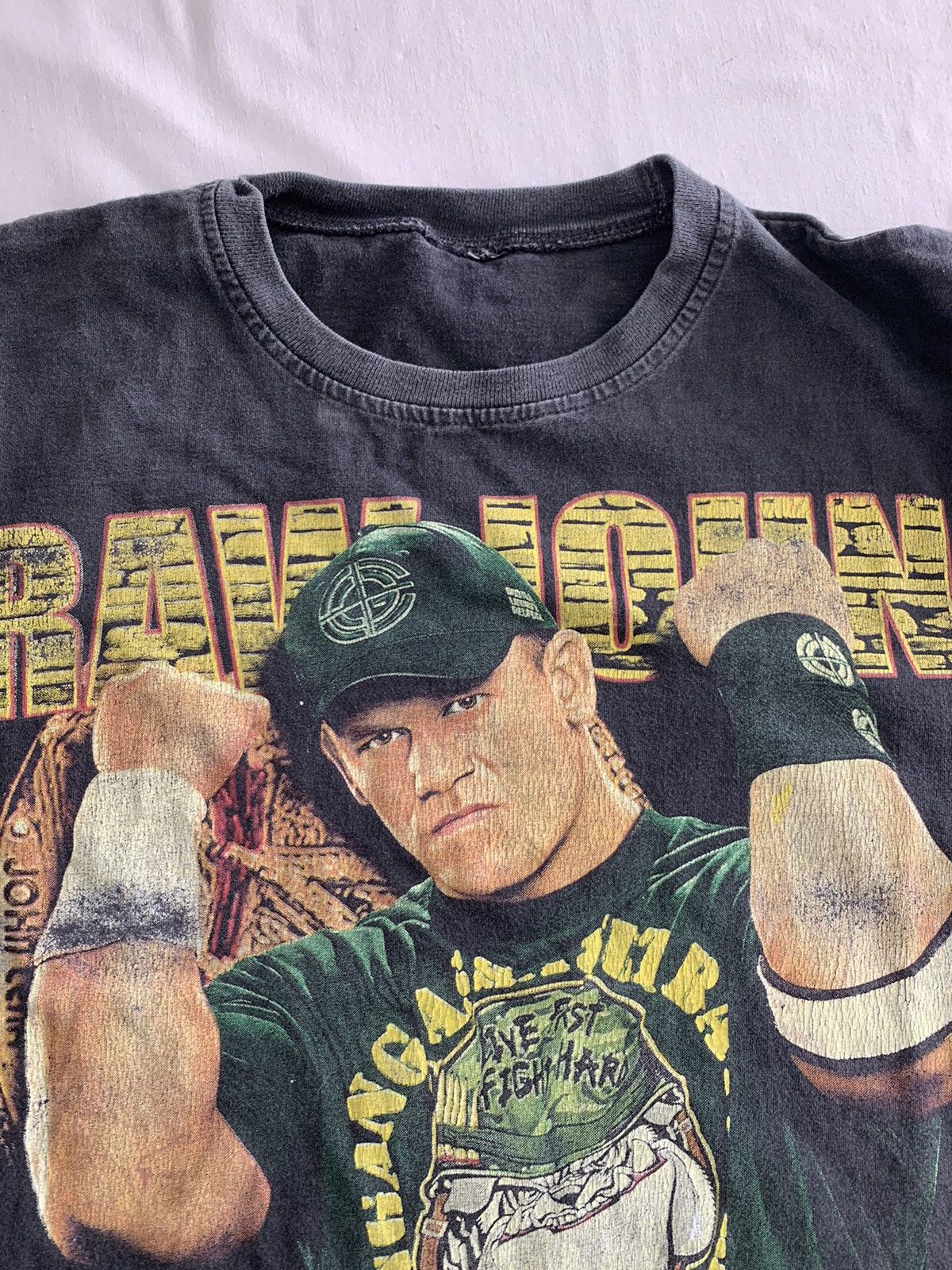 Vintage Vintage John Cena Wwe WWF Y2k Tee Raw Smackdown Faces Size US S / EU 44-46 / 1 - 14 Thumbnail