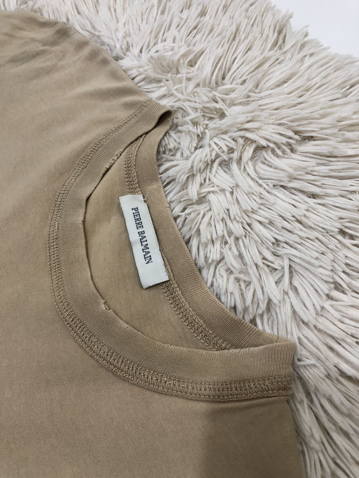 Balmain × Pierre Balmain Pierre Balmain Distressed Tee Size US XS / EU 42 / 0 - 10 Thumbnail