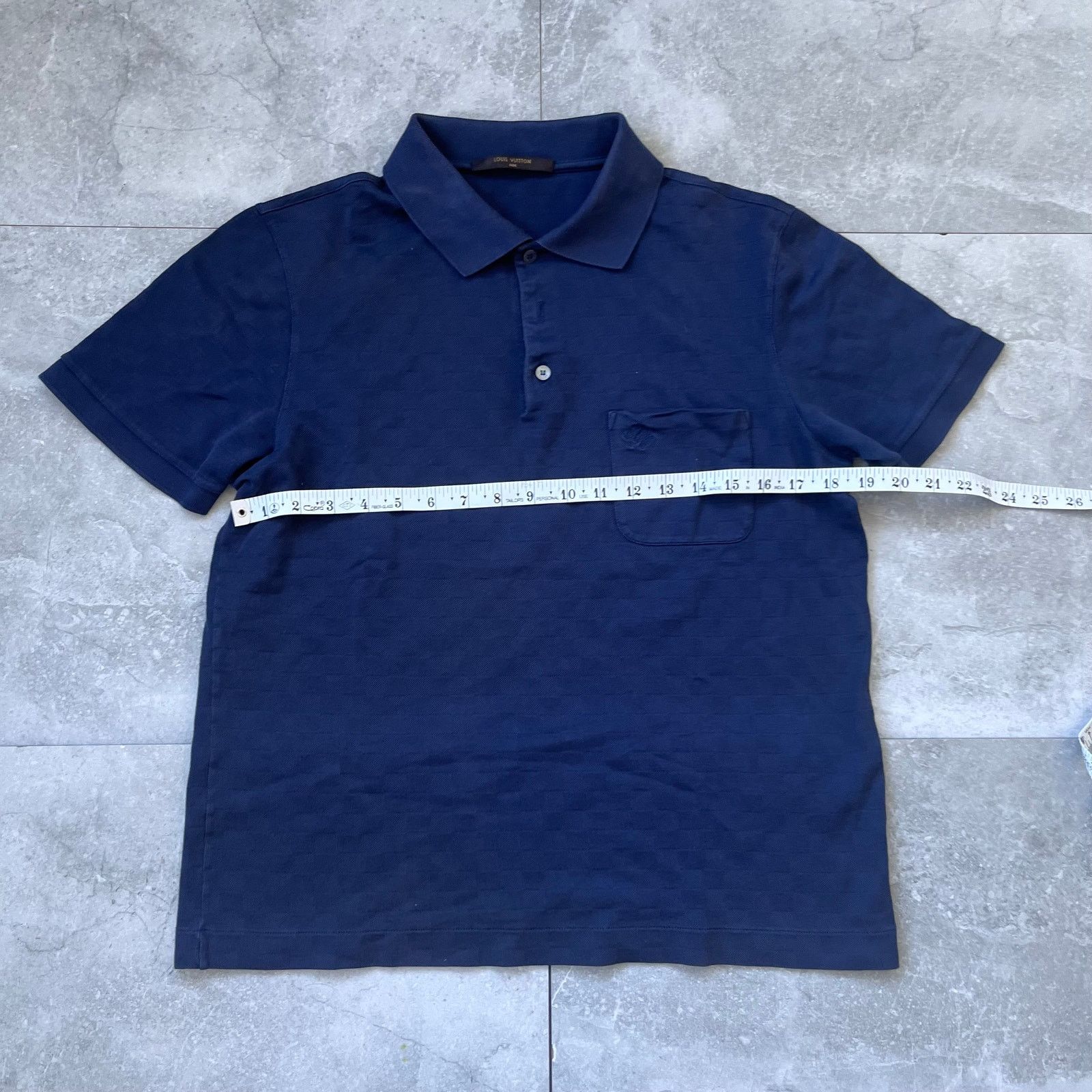 Louis Vuitton Louis Vuitton Men’s Blue Monogram Polo Shirt – Size L Size US L / EU 52-54 / 3 - 7 Thumbnail