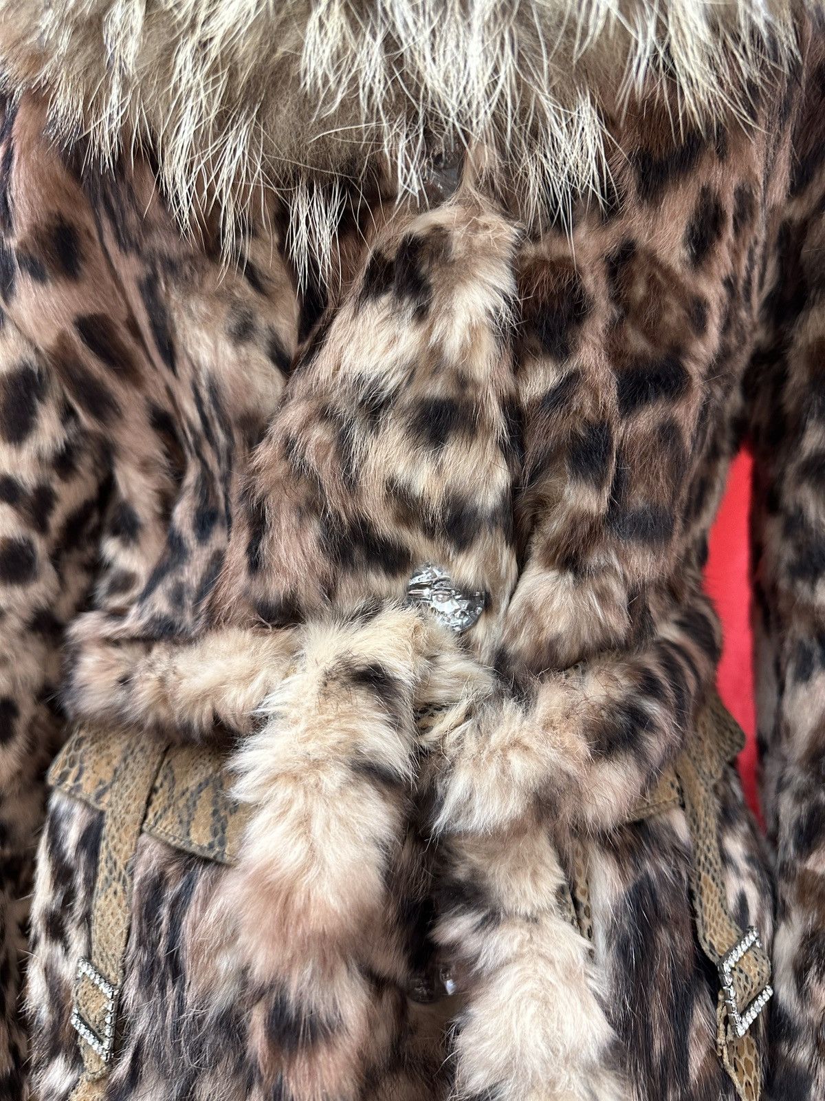Vintage Vintage brown leopard rabbit and fox fur Size S / US 4 / IT 40 - 8 Thumbnail