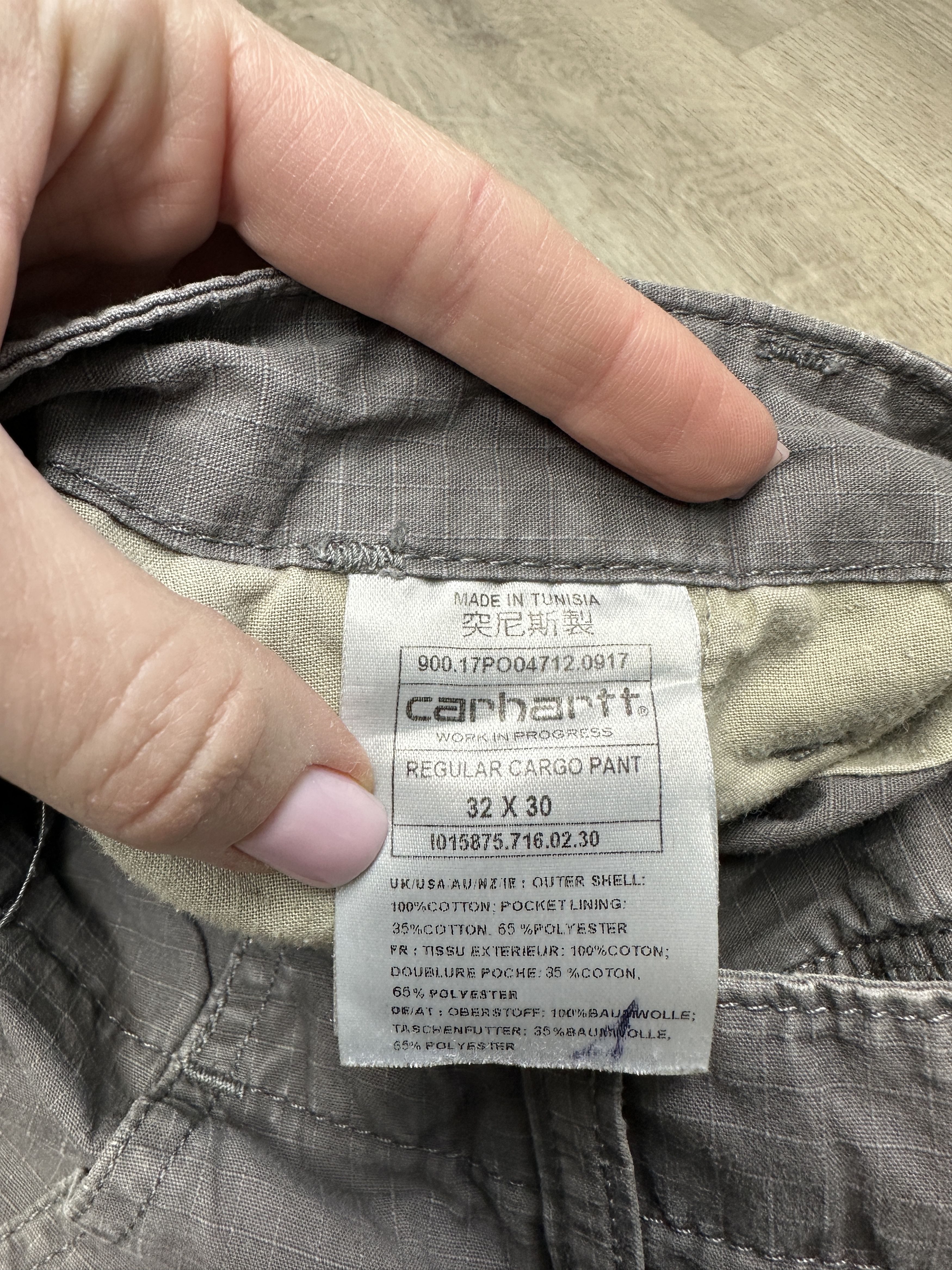 Carhartt Wip Carhartt WIP Mens Regular Cargo Pants Y2K Size US 32 / EU 48 - 10 Thumbnail