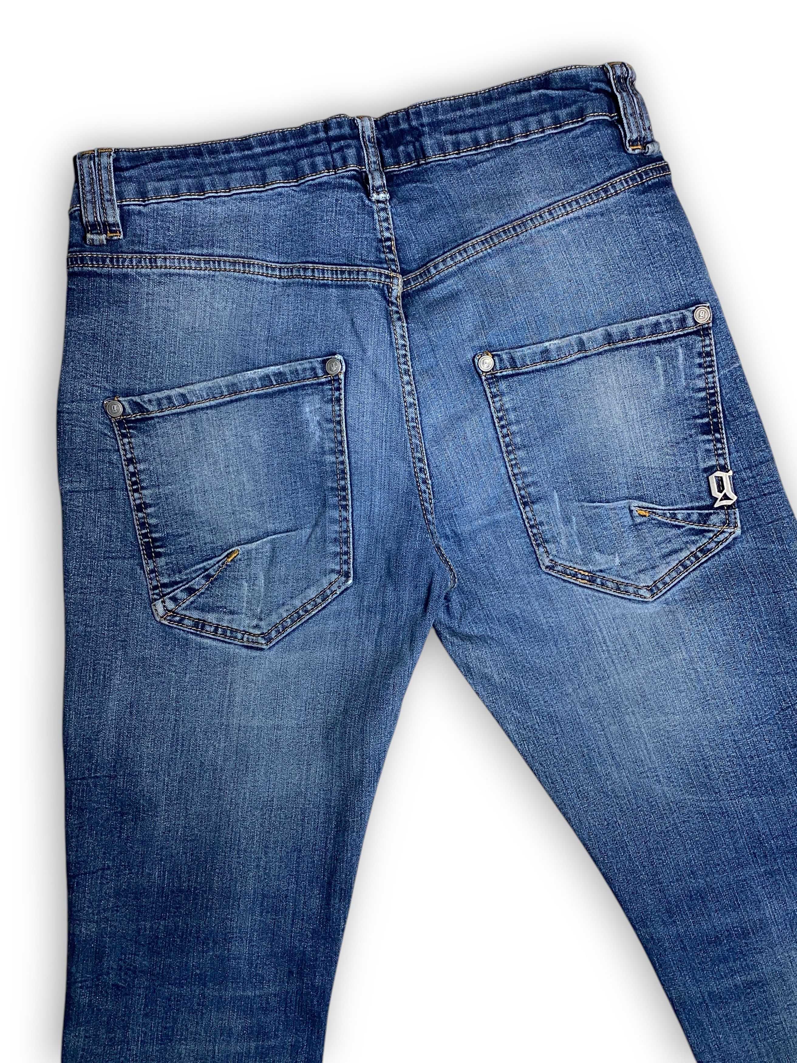 John Galliano Galliano Distressed Washed Ripped Gothic Slim Jeans Vintage Size US 34 / EU 50 - 6 Thumbnail