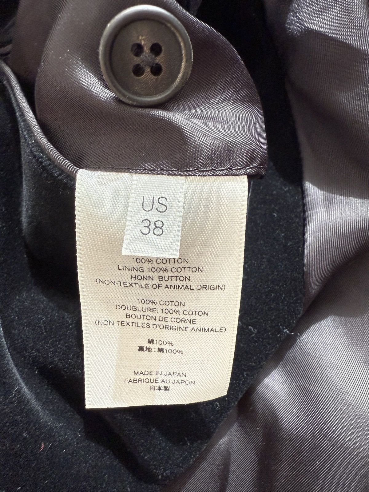 The Row Archer Shawl-Collar Cotton Velvet Tuxedo Jacket Size 38R - 3 Thumbnail