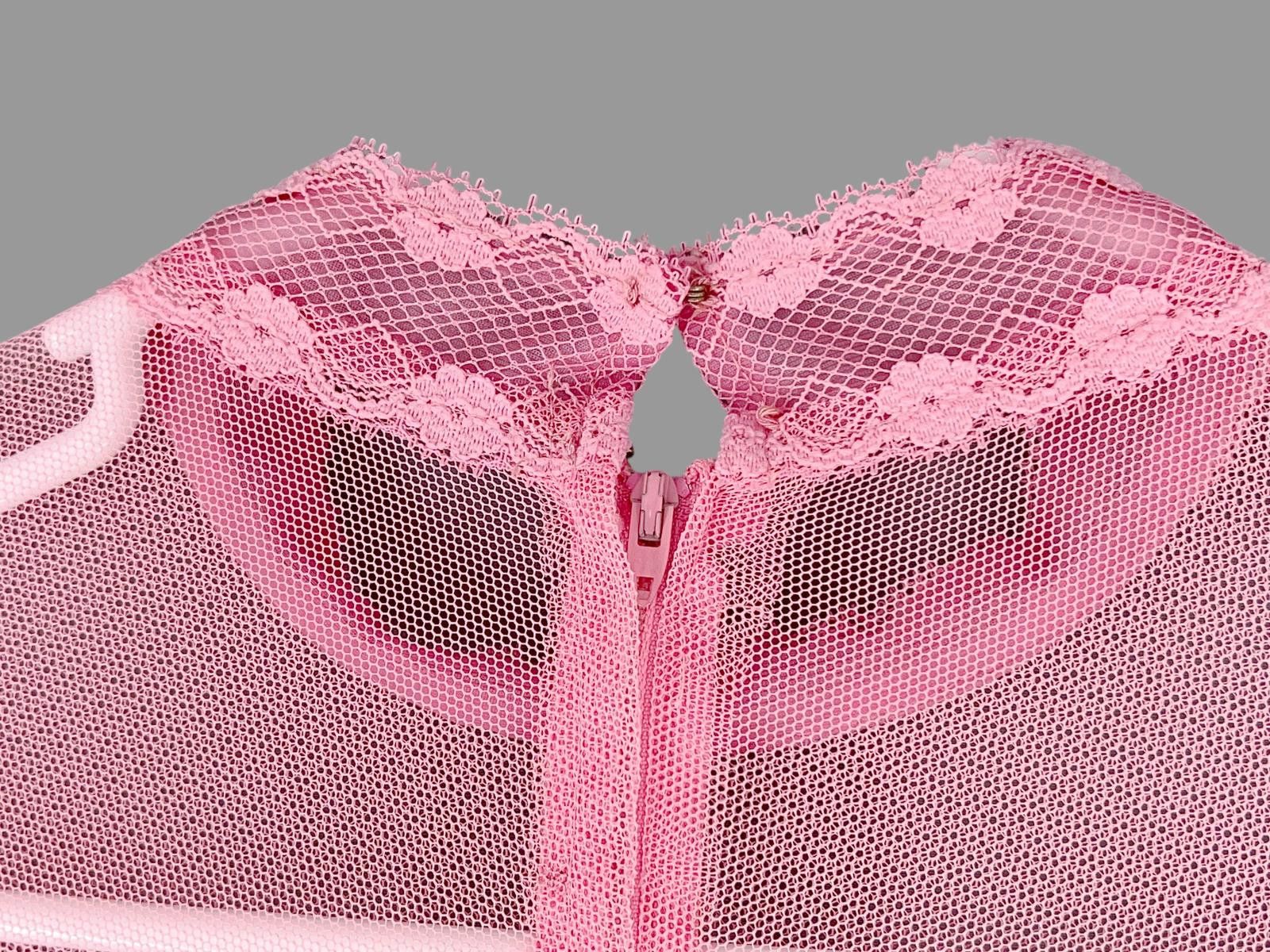 Designer 70s Victorian Revival Dress Pink Prairie Size L Gunne Style Size L / US 10 / IT 46 - 5 Thumbnail