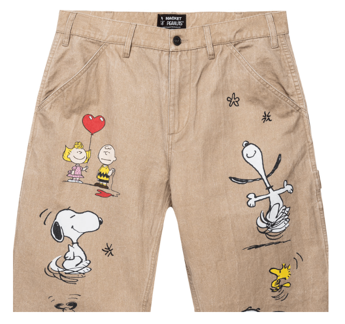 Market × Peanuts BNWT AW24 MARKET x PEANUTS CANVAS PANTS 28 Size US 28 / EU 44 - 14 Thumbnail