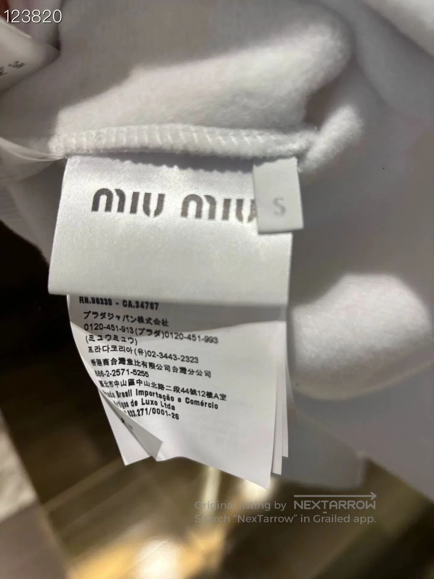 Miu Miu Miu Miu Cloud Logo Cropped Long. Size S / US 4 / IT 40 - 4 Thumbnail
