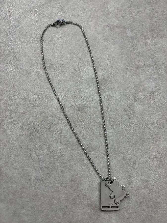 Dolce & Gabbana Dolce & Gabbana Bear Charm Dog Tag Necklace Size ONE SIZE - 3 Thumbnail