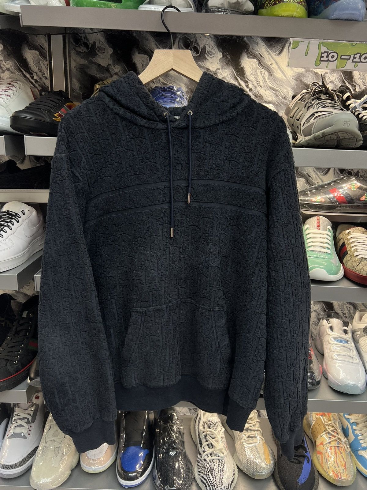 Dior Dior Oblique Navy Hoodie Size US L / EU 52-54 / 3 - 1 Thumbnail
