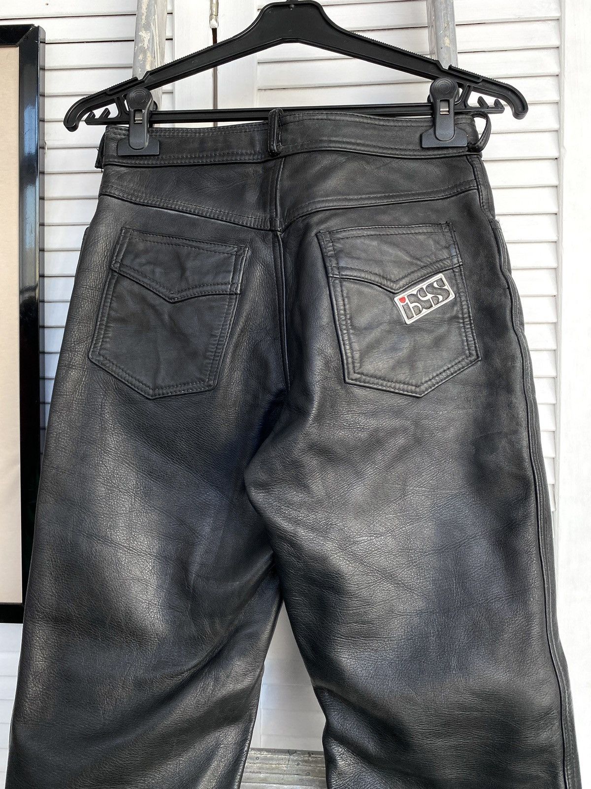 Leather × Vintage Vintage IXS Leather Pants Black Riding Y2K Archival Size US 27 - 11 Thumbnail