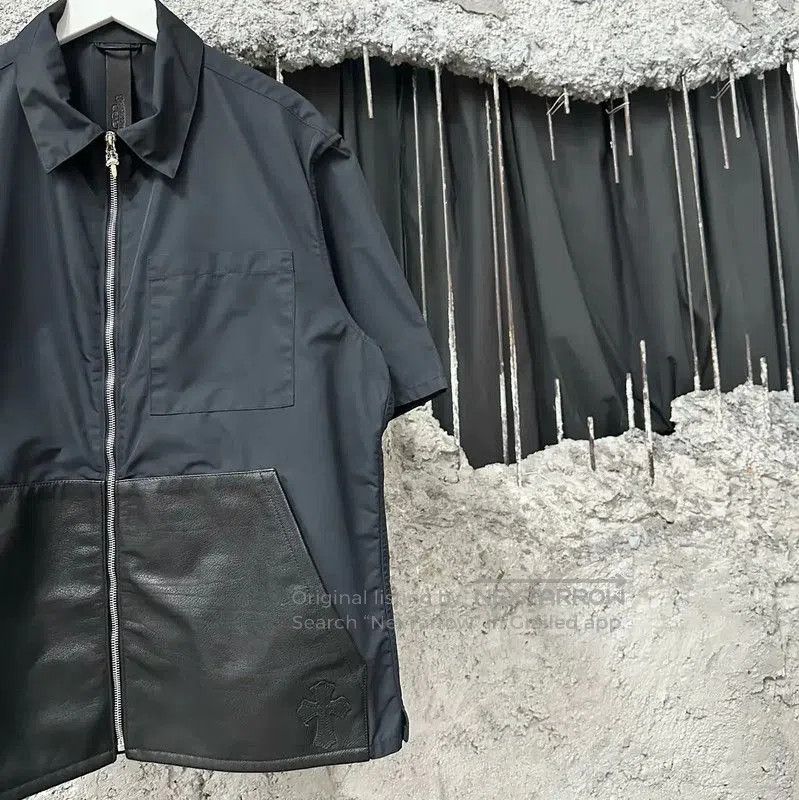 Chrome Hearts Chrome Hearts Black Logo Short Sleeve Shirt . Size US M / EU 48-50 / 2 - 4 Thumbnail